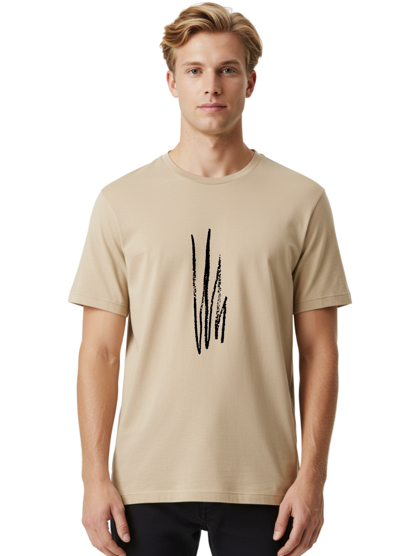 W-Logo Men'S Graphic Tee, 100% Cotton, Comfortable Casual Summer Wear, Machine Washable, Cursive Letter W, Elegant Script, Handwritten Font, Abstract Art, Modern Calligraphy, Flowing Lines, Stylized Lettering - Aaa505