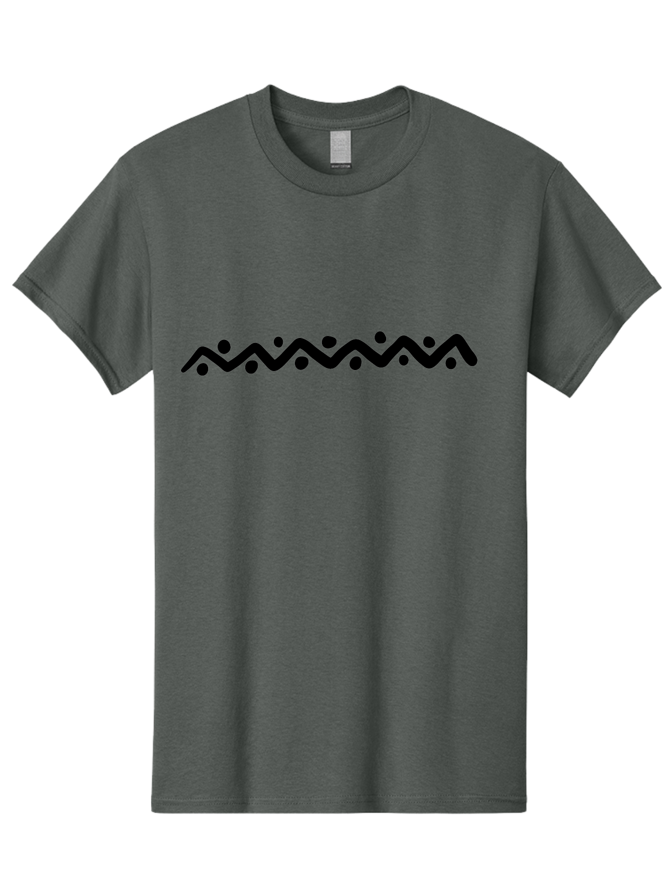 Wavy-Line-Design Men'S Graphic Tee, 100% Cotton, Comfortable Casual Summer Wear, Machine Washable, Wavy Line Pattern, Graphic Design Element, Abstract Art, Minimalist Design, Simple Shapes, Dots And Lines, Modern Art, Wiggly Line - Aaa506