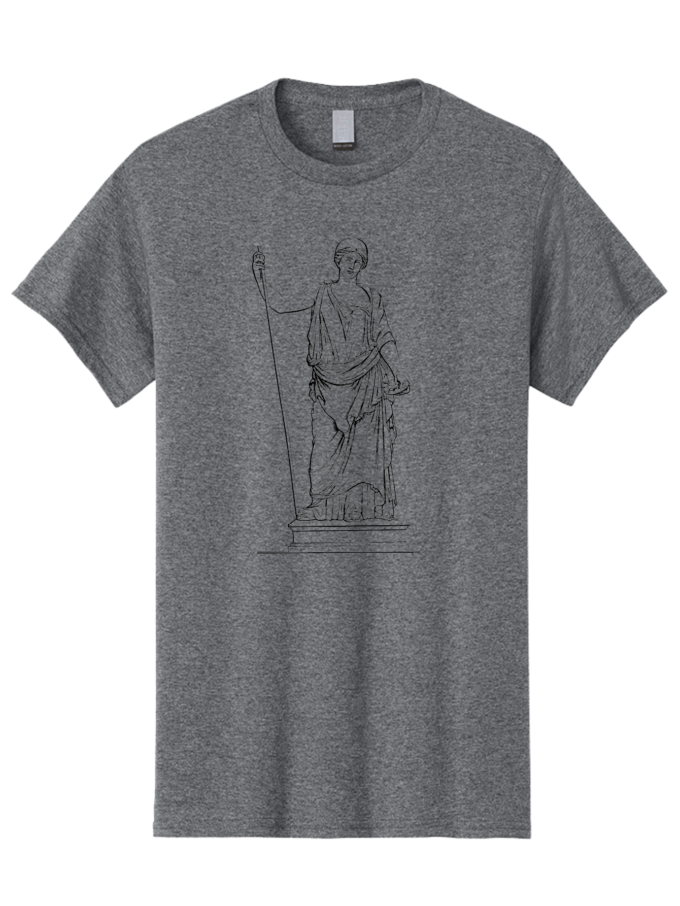 Athena Men'S Graphic Tee, 100% Cotton, Comfortable Casual Summer Wear, Machine Washable, Ancient Greek Goddess, Pallas Athena, Mythological Figure, Classical Art, Greek Mythology, Historical Illustration, Traditional Art, Warrior Goddess, - Aaa518