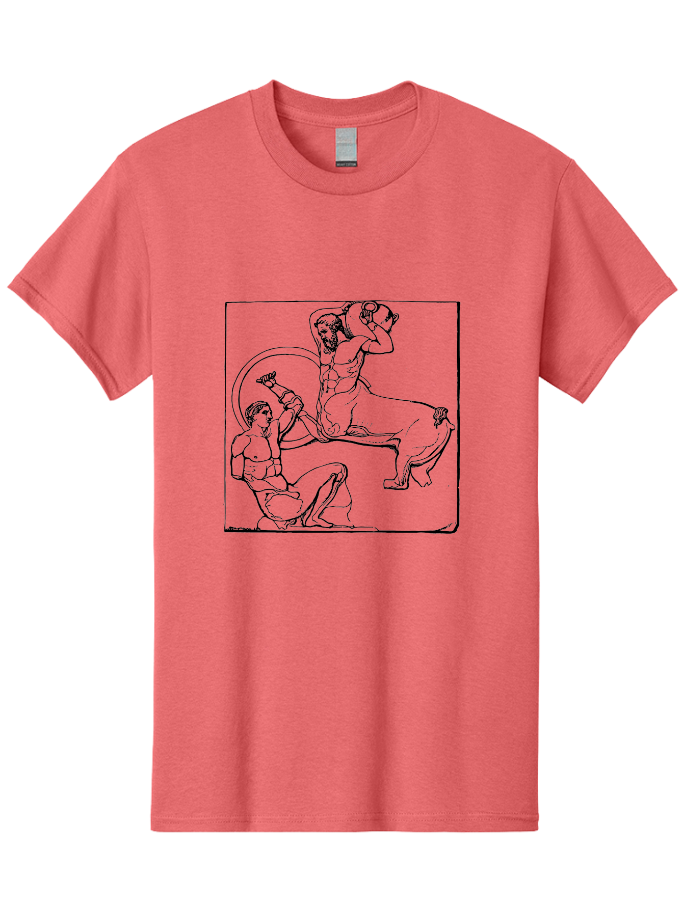 Europa-And-The-Bull Men'S Graphic Tee, 100% Cotton, Comfortable Casual Summer Wear, Machine Washable, Classical Mythology, Ancient Greece, Mythological Creature, Europa Abduction, Bull Transformation, Greek Legend, Mythical Art, - Aaa532