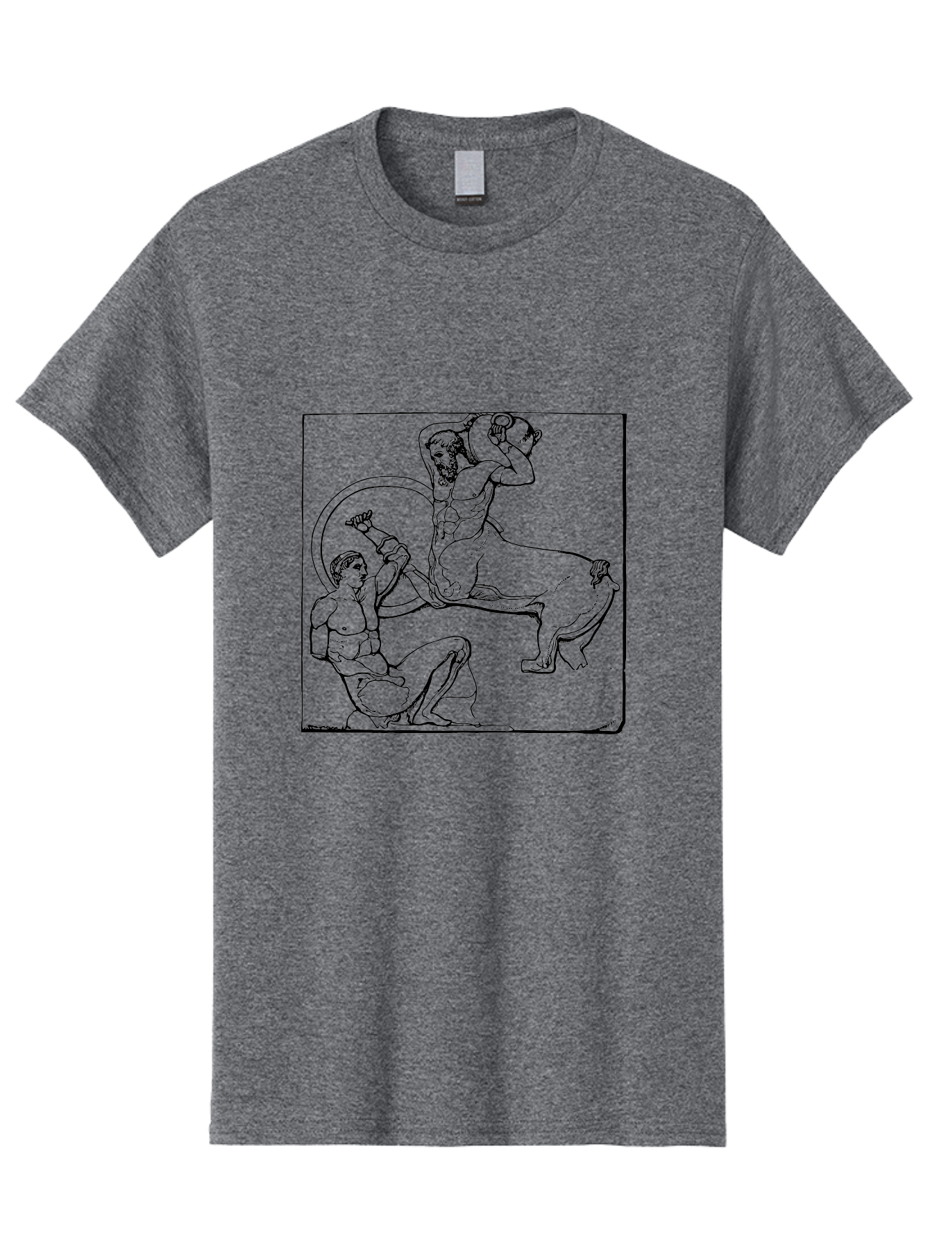 Europa-And-The-Bull Men'S Graphic Tee, 100% Cotton, Comfortable Casual Summer Wear, Machine Washable, Classical Mythology, Ancient Greece, Mythological Creature, Europa Abduction, Bull Transformation, Greek Legend, Mythical Art, - Aaa532