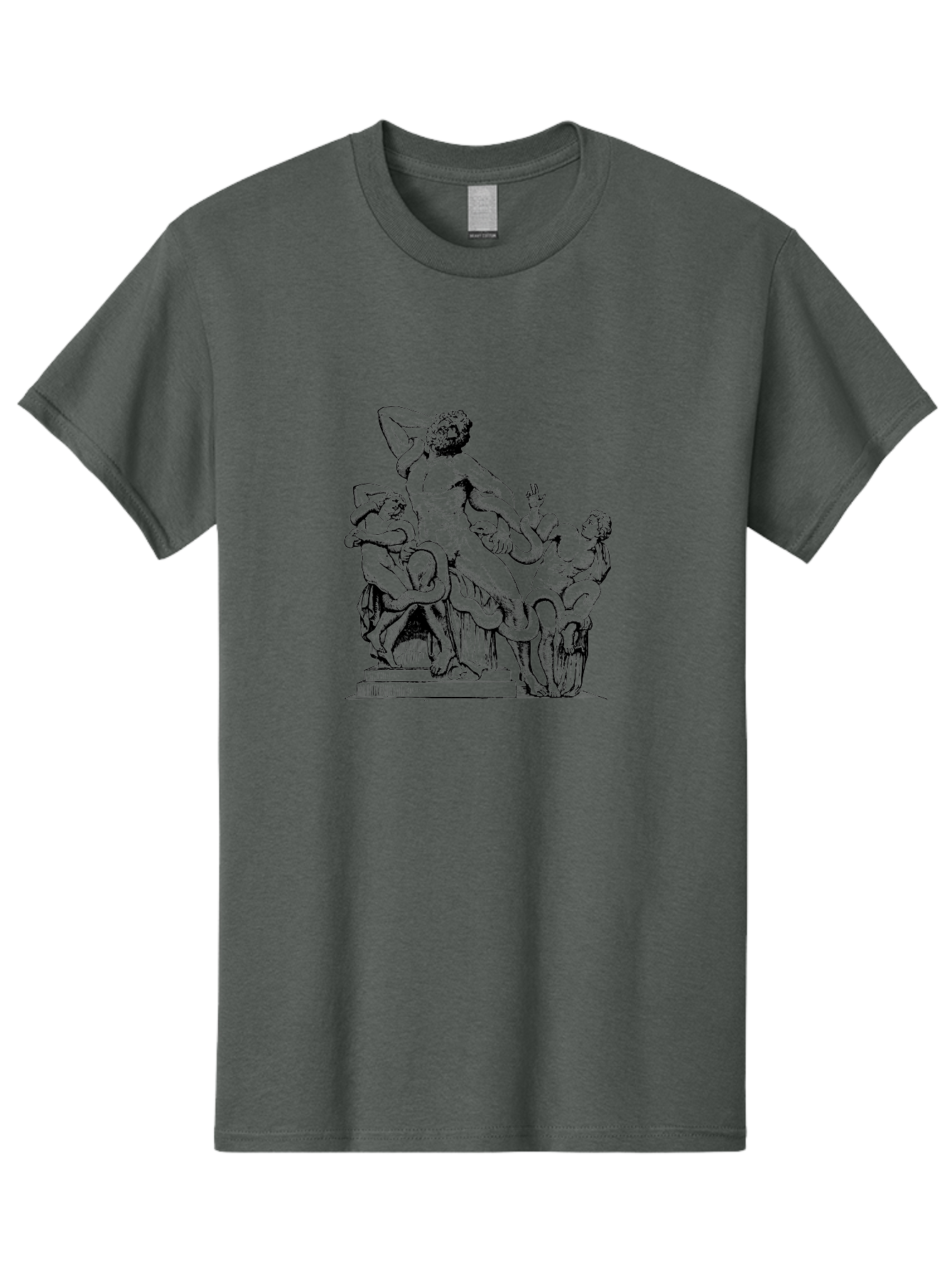 Laocoon-And-Sons Men'S Graphic Tee, 100% Cotton, Comfortable Casual Summer Wear, Machine Washable, Ancient Greek Sculpture, Laocoon And Sons, Mythological Scene, Serpent Attack, Classical Art, Renaissance Inspiration, Dramatic Pose, - Aaa547