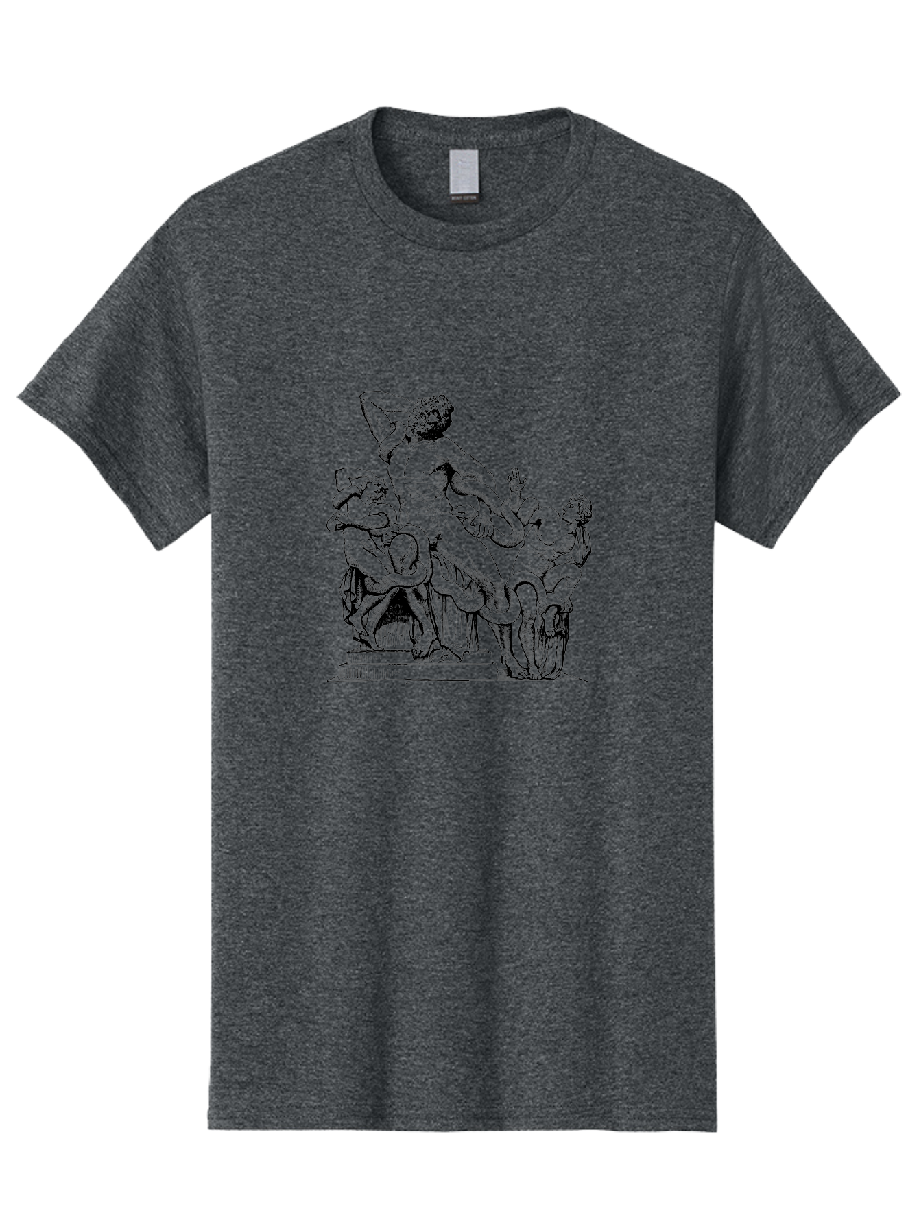 Laocoon-And-Sons Men'S Graphic Tee, 100% Cotton, Comfortable Casual Summer Wear, Machine Washable, Ancient Greek Sculpture, Laocoon And Sons, Mythological Scene, Serpent Attack, Classical Art, Renaissance Inspiration, Dramatic Pose, - Aaa547