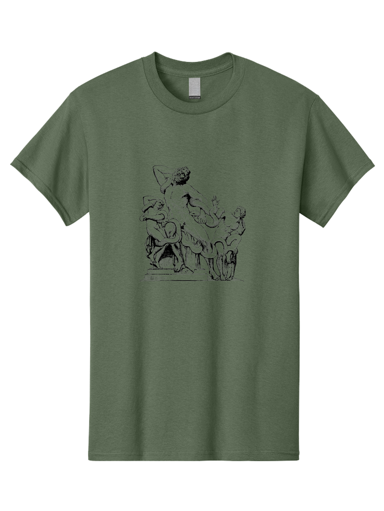 Laocoon-And-Sons Men'S Graphic Tee, 100% Cotton, Comfortable Casual Summer Wear, Machine Washable, Ancient Greek Sculpture, Laocoon And Sons, Mythological Scene, Serpent Attack, Classical Art, Renaissance Inspiration, Dramatic Pose, - Aaa547