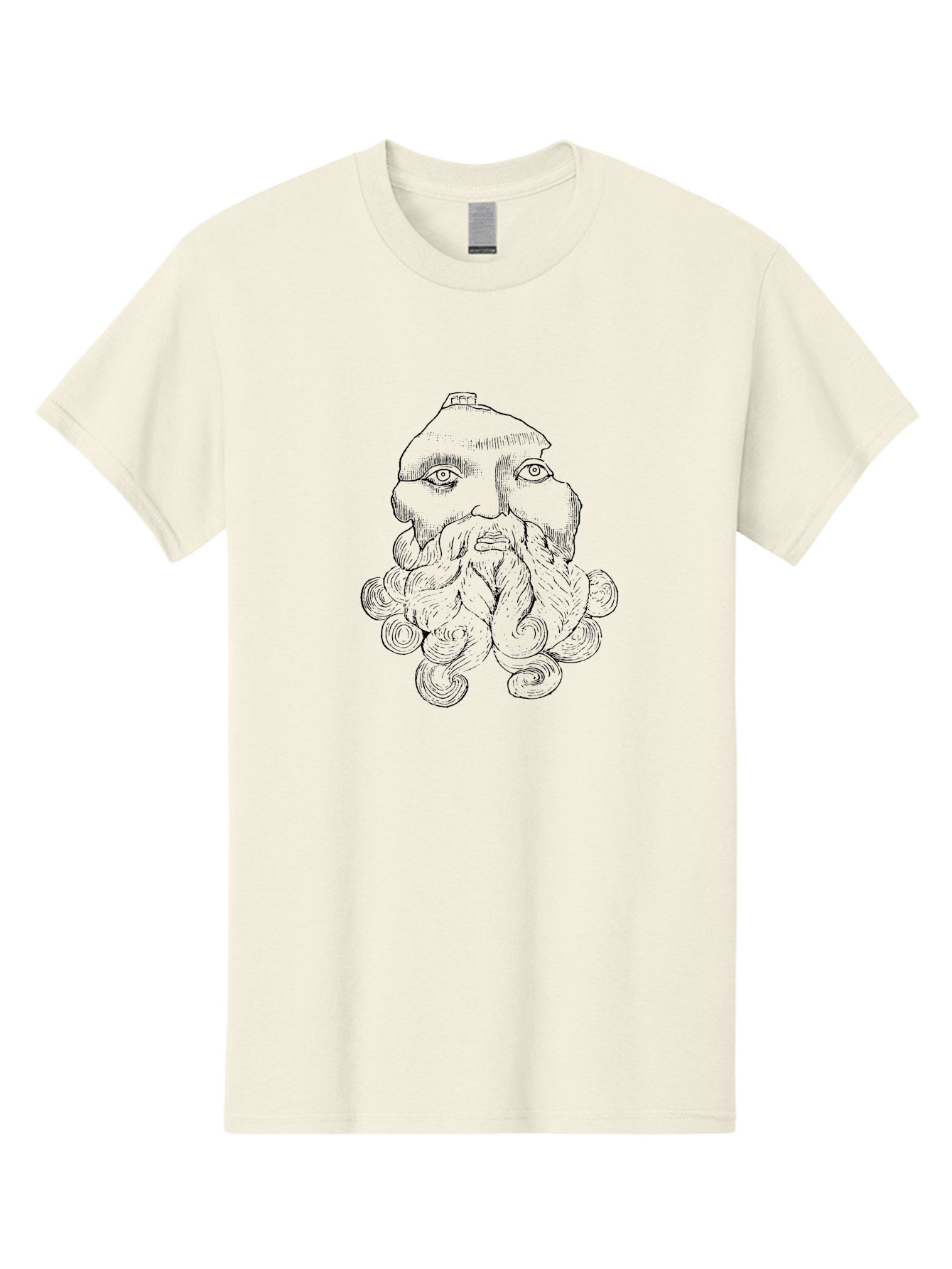 Octopus-Man Men'S Graphic Tee, 100% Cotton, Comfortable Casual Summer Wear, Machine Washable, Octopus Man Illustration, Surreal Art, Fantasy Creature, Sea Creature, Tentacles, Mythology, Eerie, Mysterious, Underwater World, Symbolism, - Aaa553