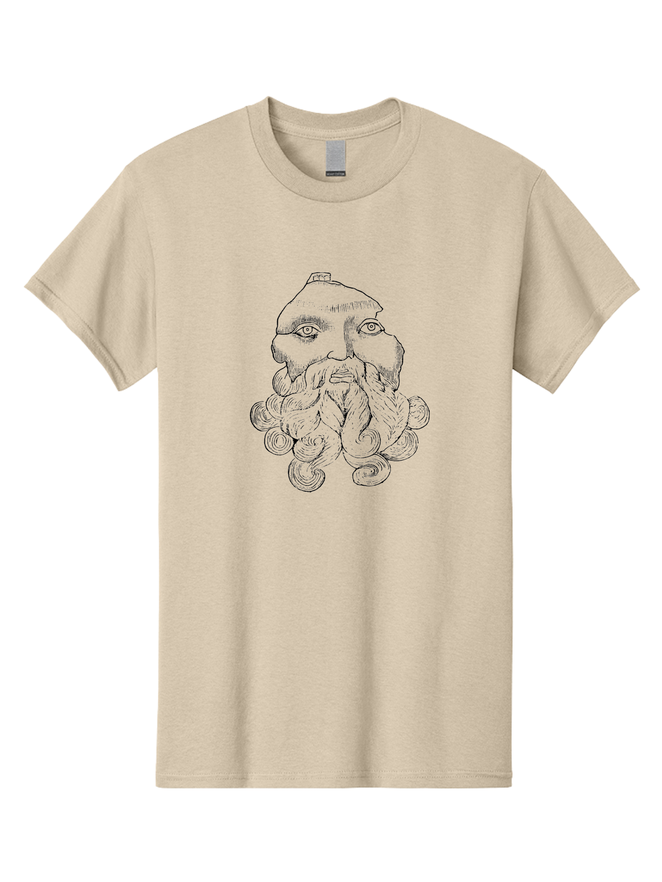 Octopus-Man Men'S Graphic Tee, 100% Cotton, Comfortable Casual Summer Wear, Machine Washable, Octopus Man Illustration, Surreal Art, Fantasy Creature, Sea Creature, Tentacles, Mythology, Eerie, Mysterious, Underwater World, Symbolism, - Aaa553