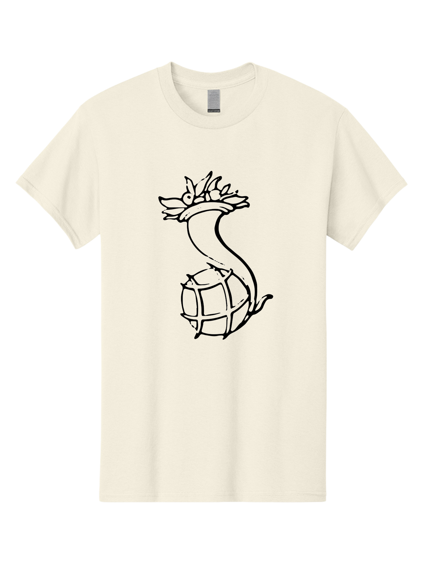 Pineapple-Grenade Men'S Graphic Tee, 100% Cotton, Comfortable Casual Summer Wear, Machine Washable, Pineapple Grenade, Cartoon Illustration, Simple Line Art, Fruit And Warfare, Humorous Design, Playful Twist, Comical Art - Aaa556