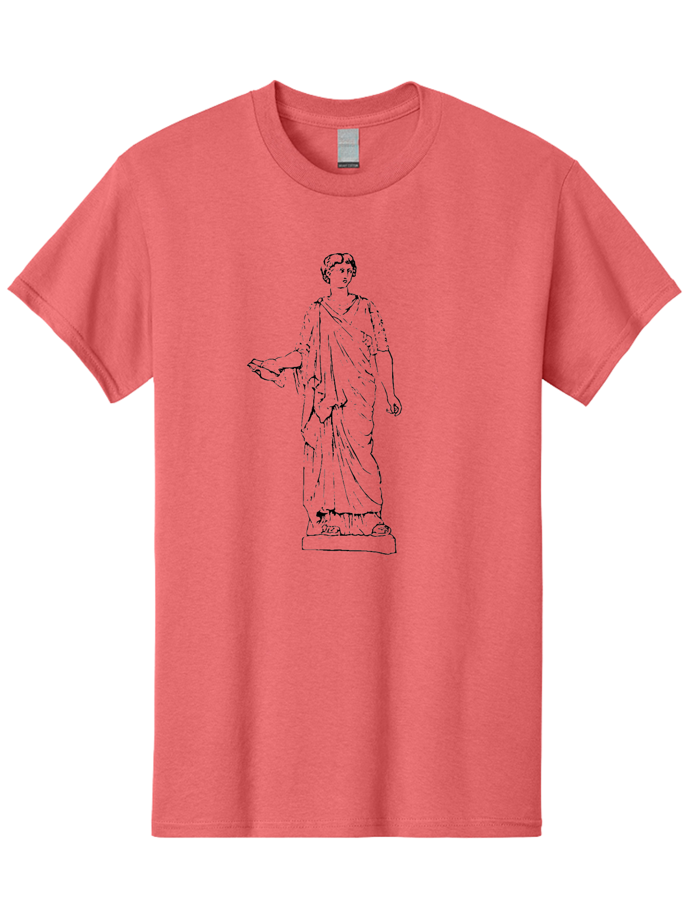 Roman-Statue Men'S Graphic Tee, 100% Cotton, Comfortable Casual Summer Wear, Machine Washable, Roman Statue, Classical Art, Marble Sculpture, Ancient Roman, Roman Toga, Historical Figure, Roman Architecture, Cultural Heritage, - Aaa559