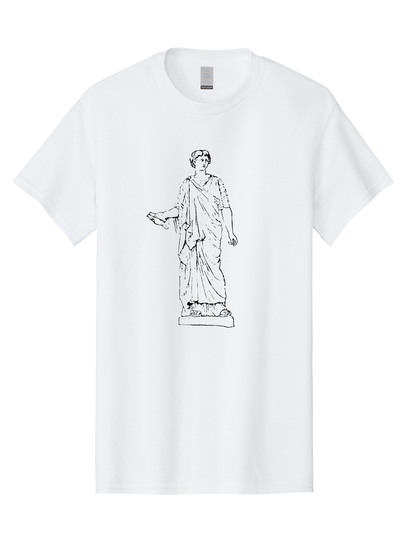 Roman-Statue Men'S Graphic Tee, 100% Cotton, Comfortable Casual Summer Wear, Machine Washable, Roman Statue, Classical Art, Marble Sculpture, Ancient Roman, Roman Toga, Historical Figure, Roman Architecture, Cultural Heritage, - Aaa559