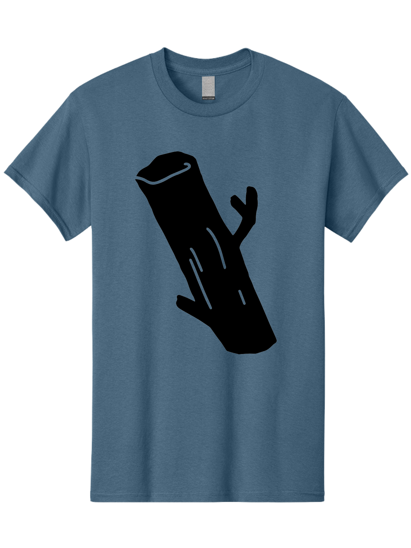 Cigar Men'S Graphic Tee, 100% Cotton, Comfortable Casual Summer Wear, Machine Washable, Tree Stump, Forest Floor, Natural Texture, Wooden Log, Branch Silhouette, Earthy Tones, Forest Scenery, Outdoor Environment - Aaa587