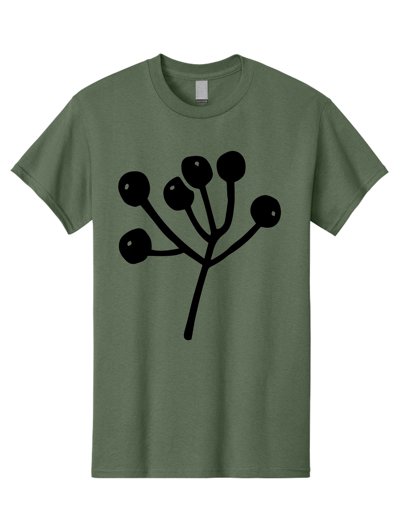 Flower Men'S Graphic Tee, 100% Cotton, Comfortable Casual Summer Wear, Machine Washable, Stylized Flower, Minimalist Design, Black Silhouette, Simple Shapes, Floral Motif, Modern Graphics, Abstract Art - Aaa590