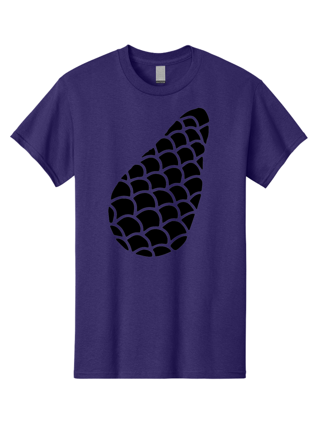 Hops-Cone Men'S Graphic Tee, 100% Cotton, Comfortable Casual Summer Wear, Machine Washable, Hops Silhouette, Beer Ingredient, Brewing Process, Black And Green Design, Abstract Pattern, Craft Beer, Unique Texture, Simple Graphic - Aaa598