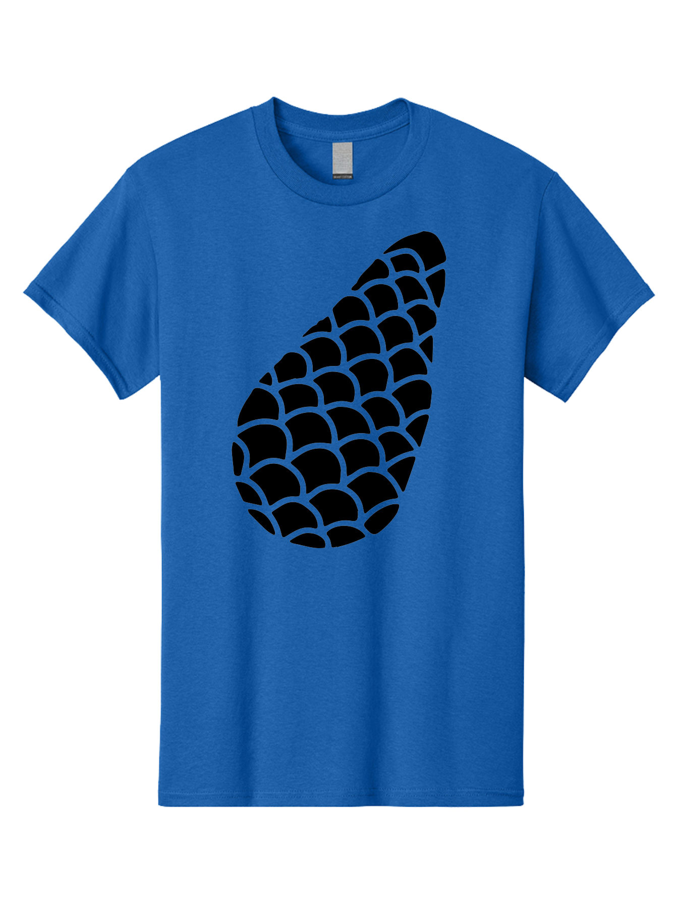 Hops-Cone Men'S Graphic Tee, 100% Cotton, Comfortable Casual Summer Wear, Machine Washable, Hops Silhouette, Beer Ingredient, Brewing Process, Black And Green Design, Abstract Pattern, Craft Beer, Unique Texture, Simple Graphic - Aaa598