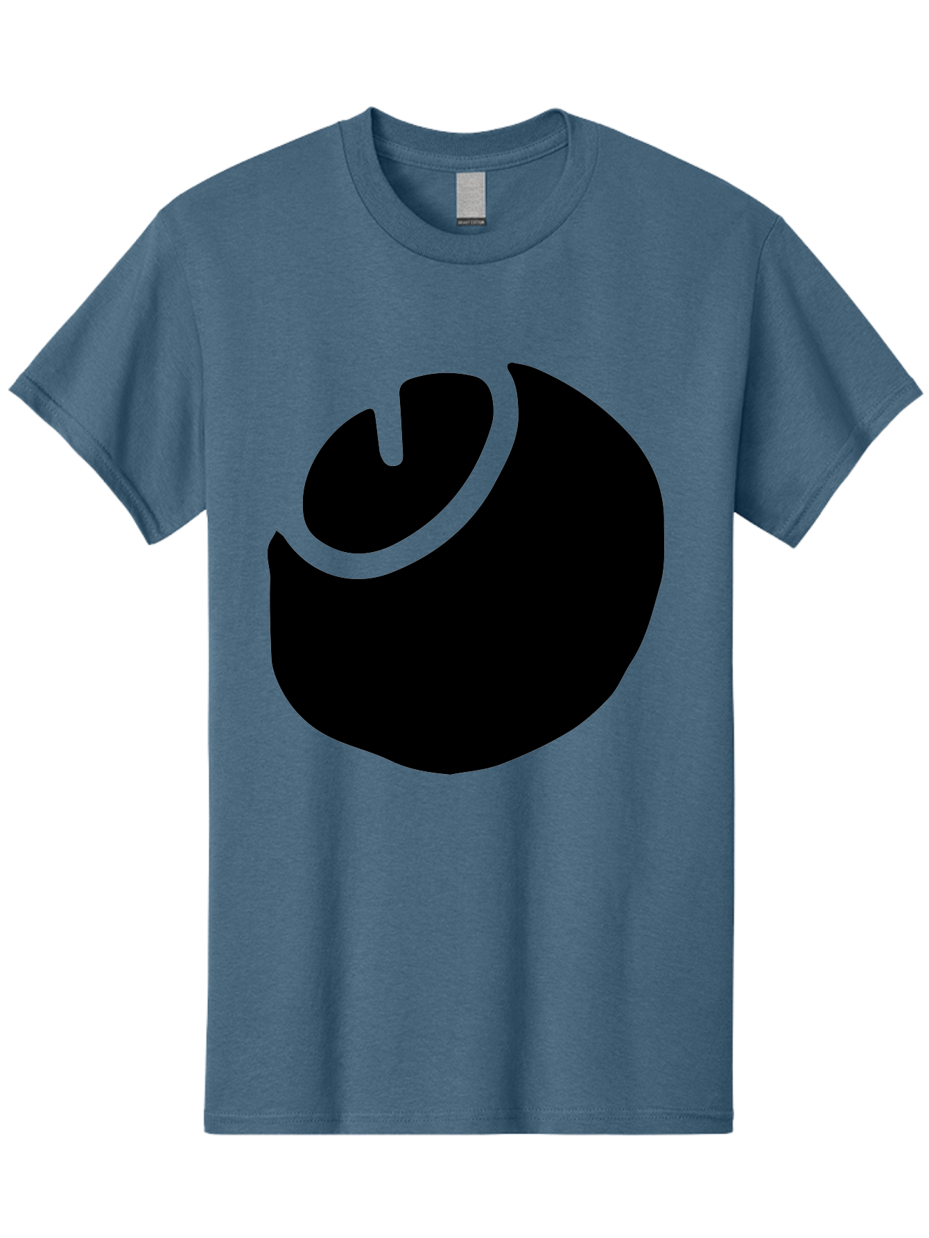 Steam-Logo Men'S Graphic Tee, 100% Cotton, Comfortable Casual Summer Wear, Machine Washable, Abstract Black Shape, Neon Green Outline, Modern Design, Futuristic Art, Bold Graphics, Minimalist Style, Creative Visuals - Aaa611