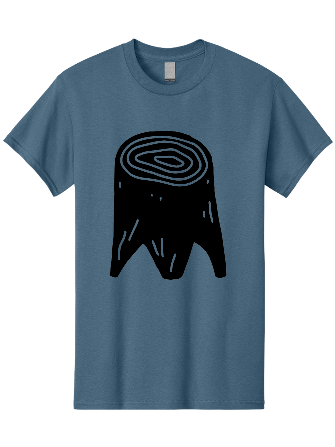 Tooth Men'S Graphic Tee, 100% Cotton, Comfortable Casual Summer Wear, Machine Washable, Black Tooth Silhouette, Dental Anatomy, Tooth Illustration, Abstract Tooth Design, Simple Graphics, Minimalist Art, Neon Green Outline, - Aaa613