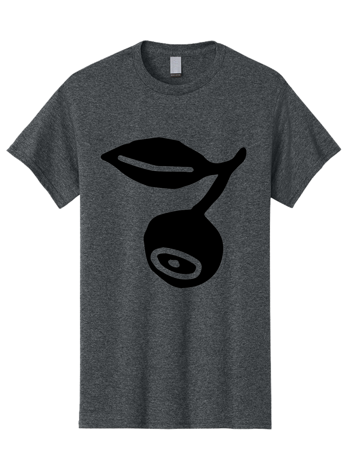 Whale Men'S Graphic Tee, 100% Cotton, Comfortable Casual Summer Wear, Machine Washable, Stylized Whale Silhouette, Abstract Art, Minimalist Design, Black And Green Color Scheme, Ocean Creature, Sea Animal, Modern Illustration, Simple Shapes - Aaa617