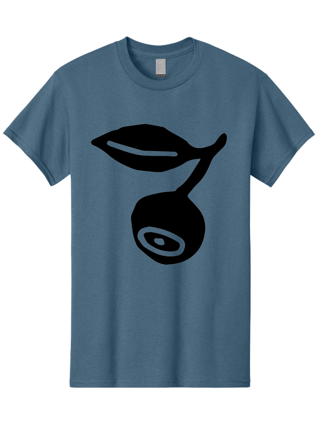 Whale Men'S Graphic Tee, 100% Cotton, Comfortable Casual Summer Wear, Machine Washable, Stylized Whale Silhouette, Abstract Art, Minimalist Design, Black And Green Color Scheme, Ocean Creature, Sea Animal, Modern Illustration, Simple Shapes - Aaa617