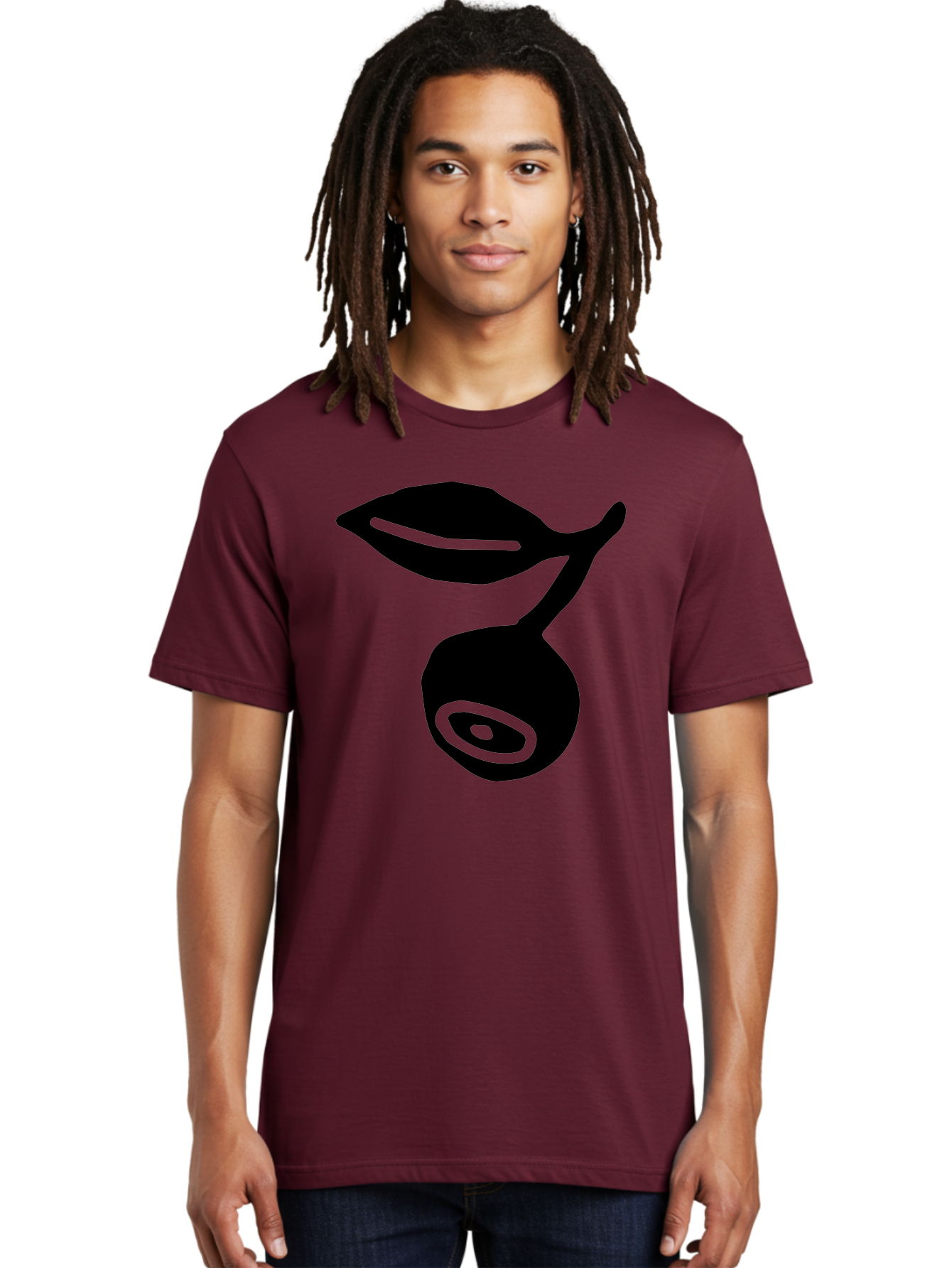 Whale Men'S Graphic Tee, 100% Cotton, Comfortable Casual Summer Wear, Machine Washable, Stylized Whale Silhouette, Abstract Art, Minimalist Design, Black And Green Color Scheme, Ocean Creature, Sea Animal, Modern Illustration, Simple Shapes - Aaa617
