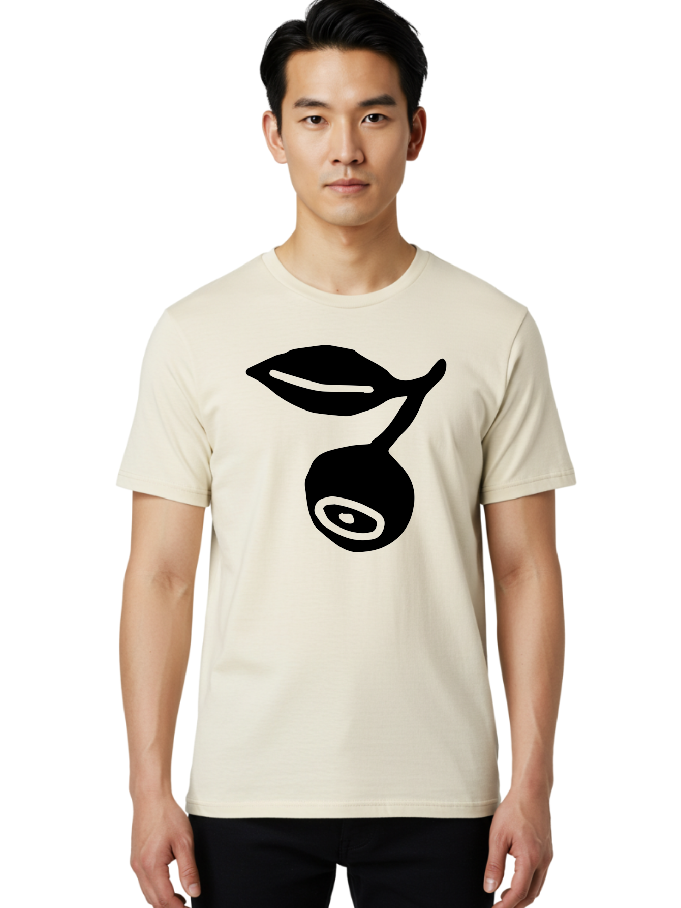 Whale Men'S Graphic Tee, 100% Cotton, Comfortable Casual Summer Wear, Machine Washable, Stylized Whale Silhouette, Abstract Art, Minimalist Design, Black And Green Color Scheme, Ocean Creature, Sea Animal, Modern Illustration, Simple Shapes - Aaa617
