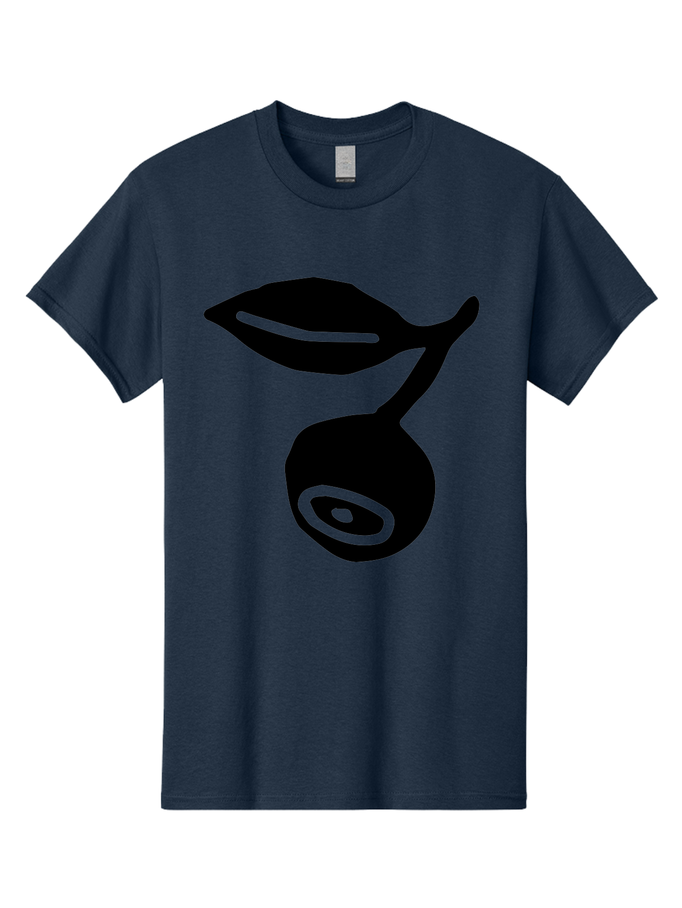 Whale Men'S Graphic Tee, 100% Cotton, Comfortable Casual Summer Wear, Machine Washable, Stylized Whale Silhouette, Abstract Art, Minimalist Design, Black And Green Color Scheme, Ocean Creature, Sea Animal, Modern Illustration, Simple Shapes - Aaa617