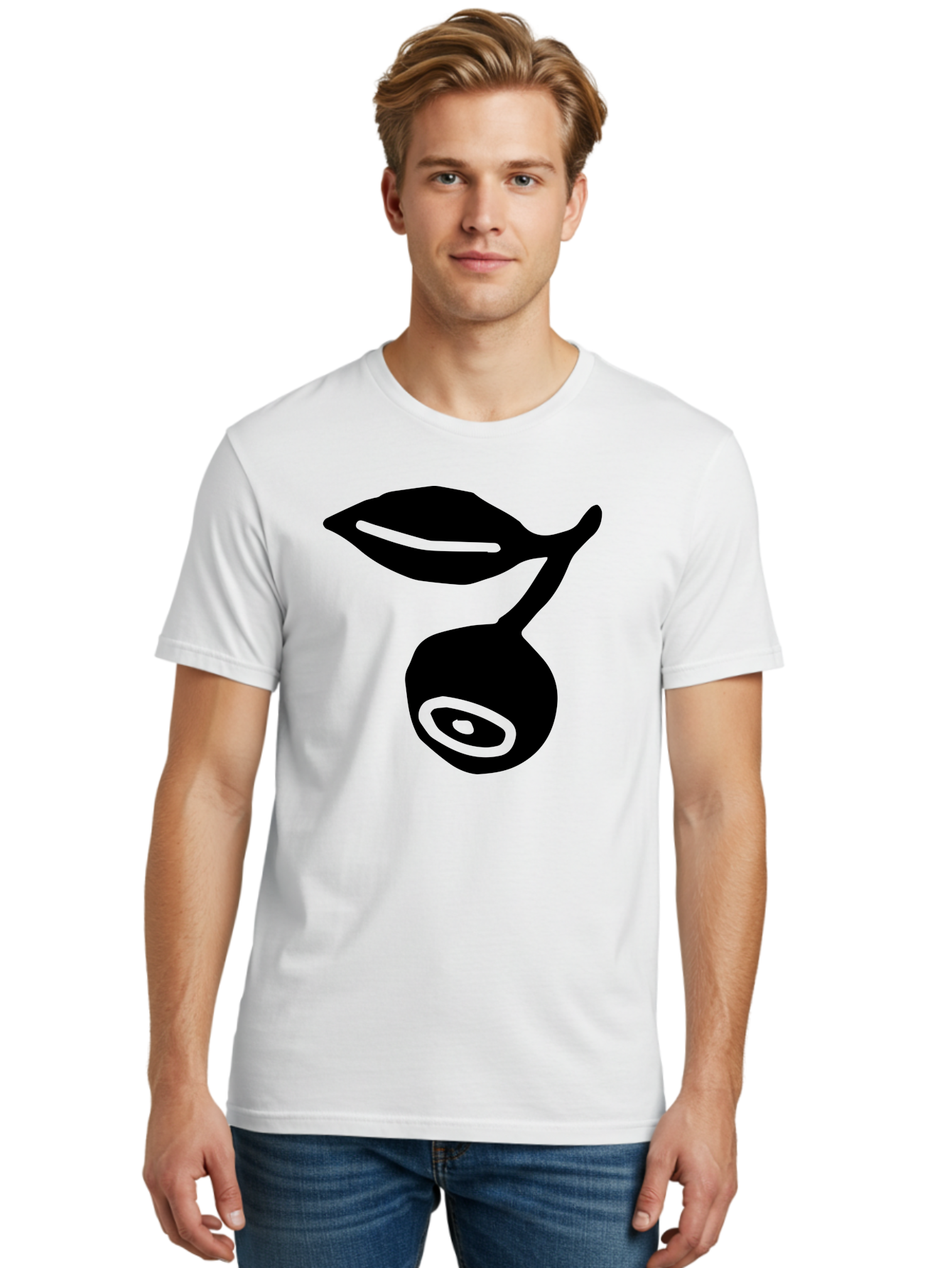 Whale Men'S Graphic Tee, 100% Cotton, Comfortable Casual Summer Wear, Machine Washable, Stylized Whale Silhouette, Abstract Art, Minimalist Design, Black And Green Color Scheme, Ocean Creature, Sea Animal, Modern Illustration, Simple Shapes - Aaa617