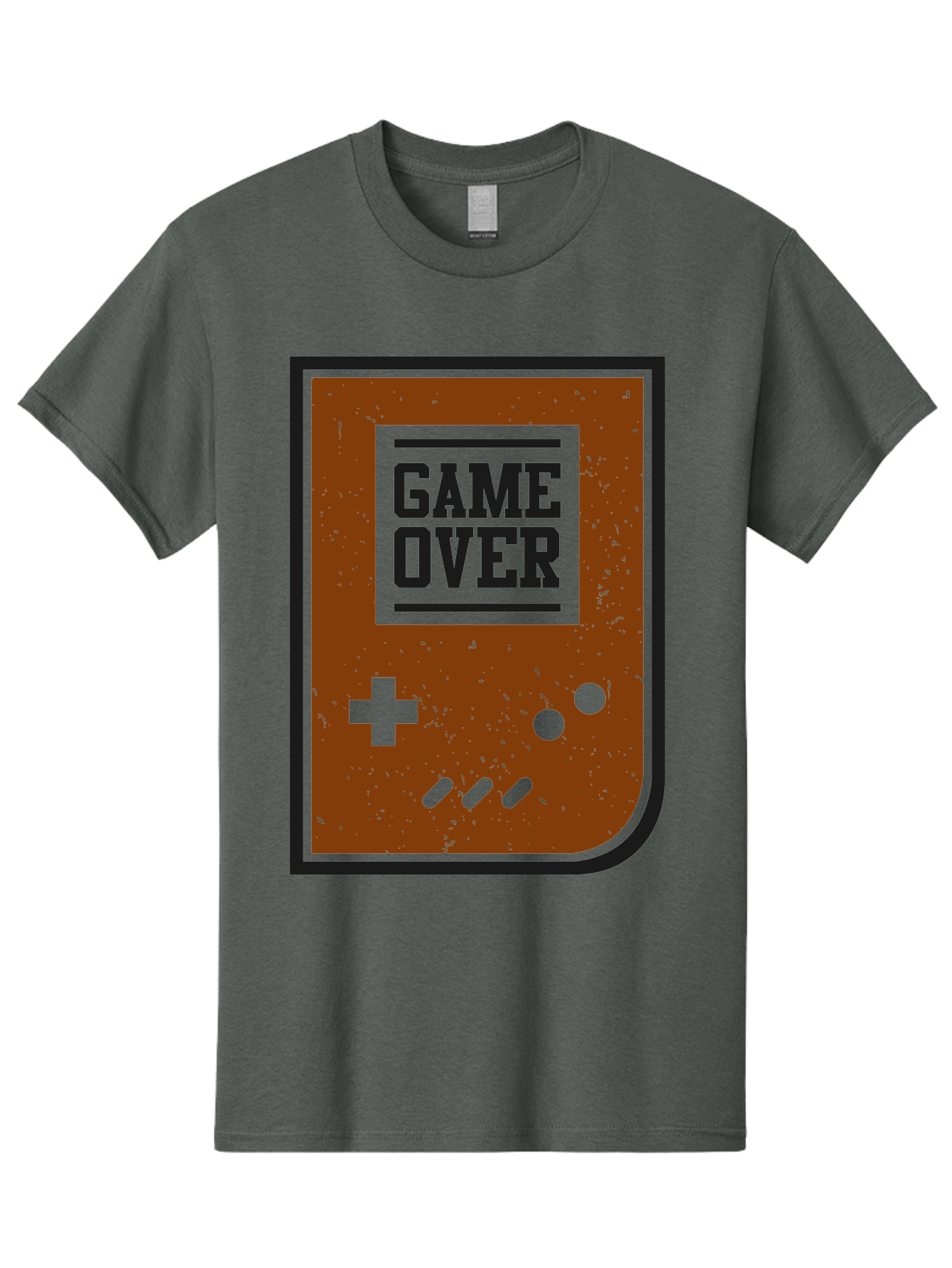 Game-Over Men'S Graphic Tee, 100% Cotton, Comfortable Casual Summer Wear, Machine Washable, Game Over Screen, Retro Video Game, Nostalgic Gaming, Classic Arcade, Pixel Art, Game Over Text, Old School Gaming, Vintage Console - Aaa632