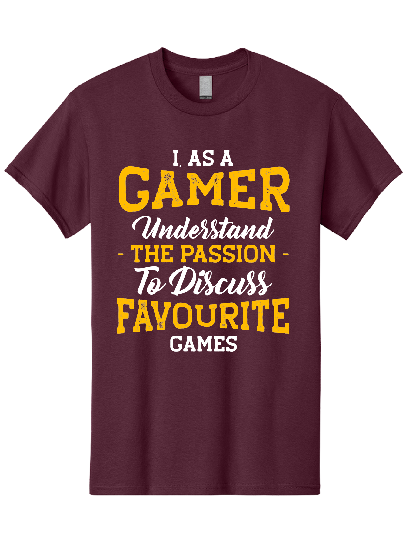 Gamer-Quote Men'S Graphic Tee, 100% Cotton, Comfortable Casual Summer Wear, Machine Washable, Gamer Culture, Gaming Passion, Discussing Favorite Games, Gamer Community, Video Game Enthusiasm, Gaming Interest, Gamer Life - Aaa636
