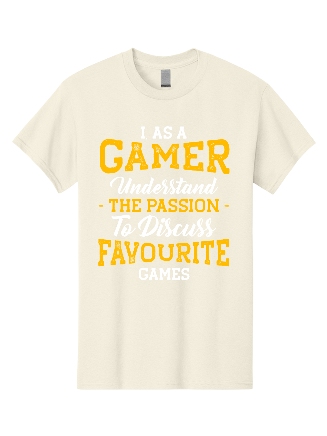 Gamer-Quote Men'S Graphic Tee, 100% Cotton, Comfortable Casual Summer Wear, Machine Washable, Gamer Culture, Gaming Passion, Discussing Favorite Games, Gamer Community, Video Game Enthusiasm, Gaming Interest, Gamer Life - Aaa636