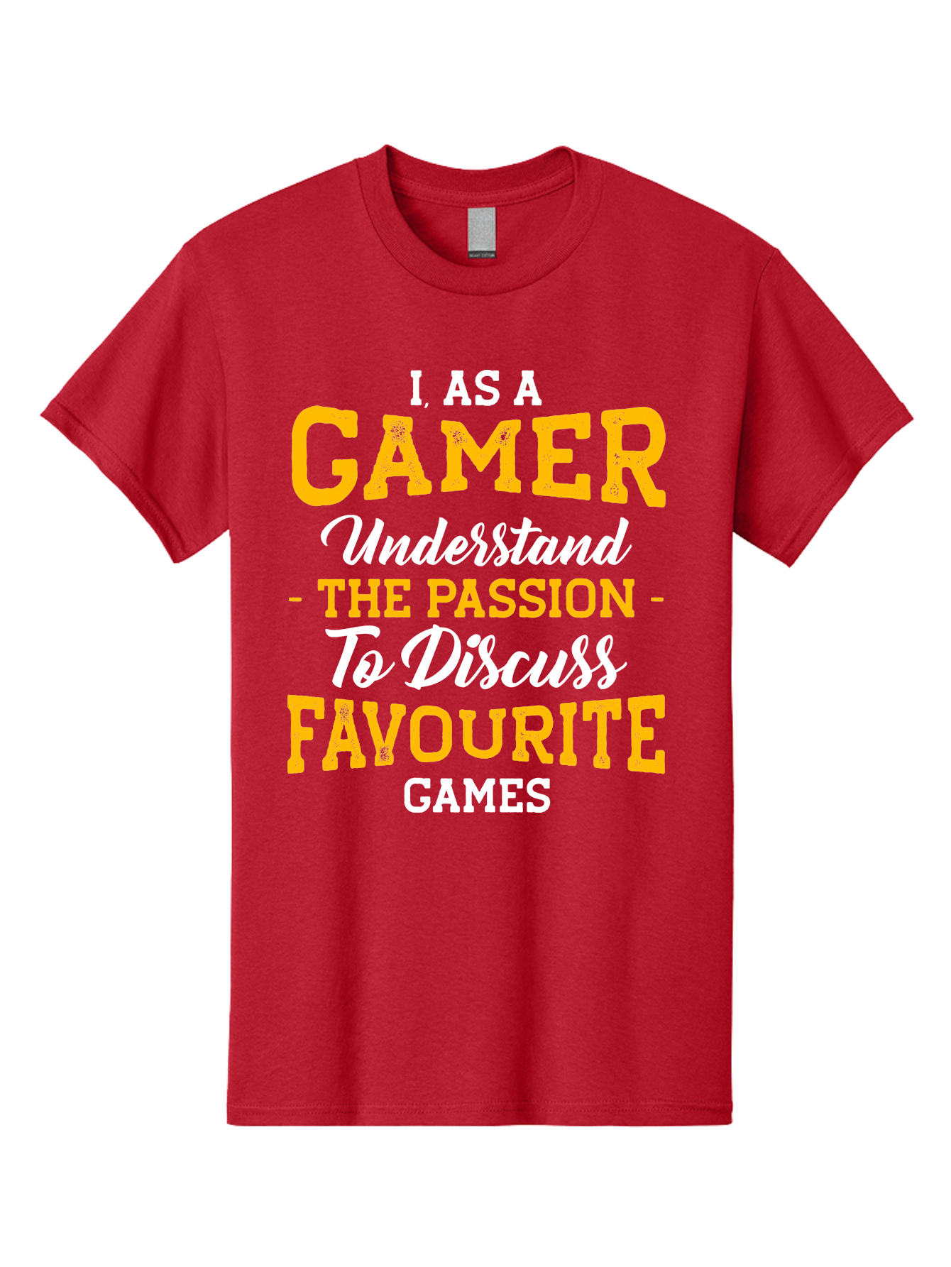 Gamer-Quote Men'S Graphic Tee, 100% Cotton, Comfortable Casual Summer Wear, Machine Washable, Gamer Culture, Gaming Passion, Discussing Favorite Games, Gamer Community, Video Game Enthusiasm, Gaming Interest, Gamer Life - Aaa636