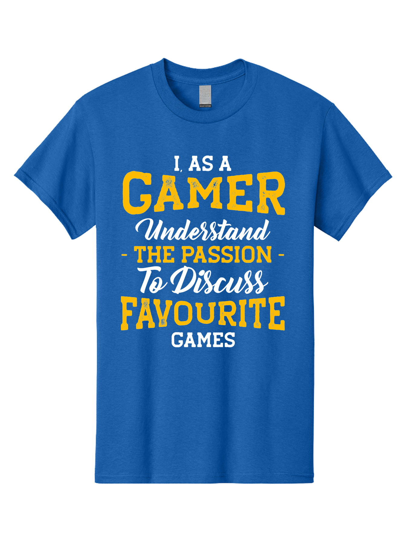 Gamer-Quote Men'S Graphic Tee, 100% Cotton, Comfortable Casual Summer Wear, Machine Washable, Gamer Culture, Gaming Passion, Discussing Favorite Games, Gamer Community, Video Game Enthusiasm, Gaming Interest, Gamer Life - Aaa636