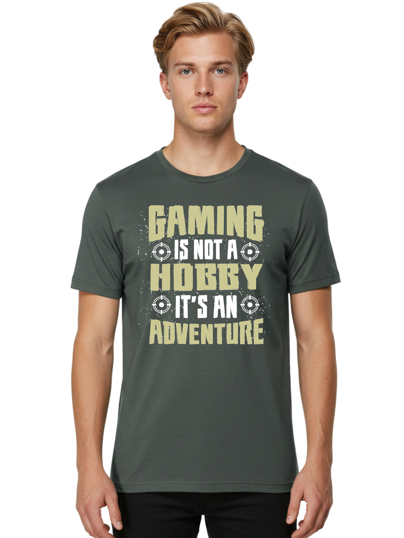 Gaming-Is-Not-A-Hobby Men'S Graphic Tee, 100% Cotton, Comfortable Casual Summer Wear, Machine Washable, Gaming Adventure, Video Games, Gaming Culture, Gamer Lifestyle, Fun Activities, Recreational Gaming, Entertainment, Gaming Community, - Aaa640
