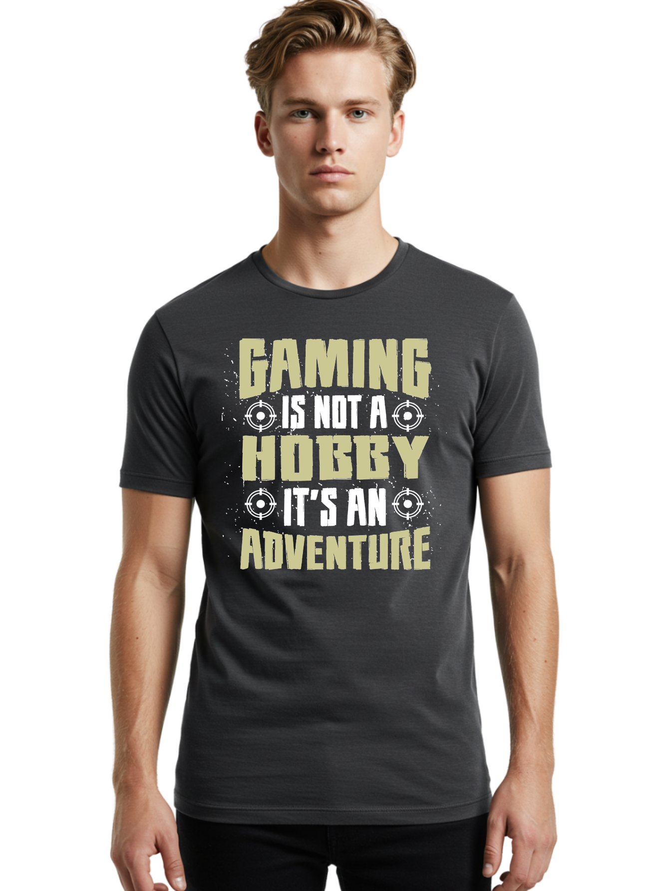 Gaming-Is-Not-A-Hobby Men'S Graphic Tee, 100% Cotton, Comfortable Casual Summer Wear, Machine Washable, Gaming Adventure, Video Games, Gaming Culture, Gamer Lifestyle, Fun Activities, Recreational Gaming, Entertainment, Gaming Community, - Aaa640