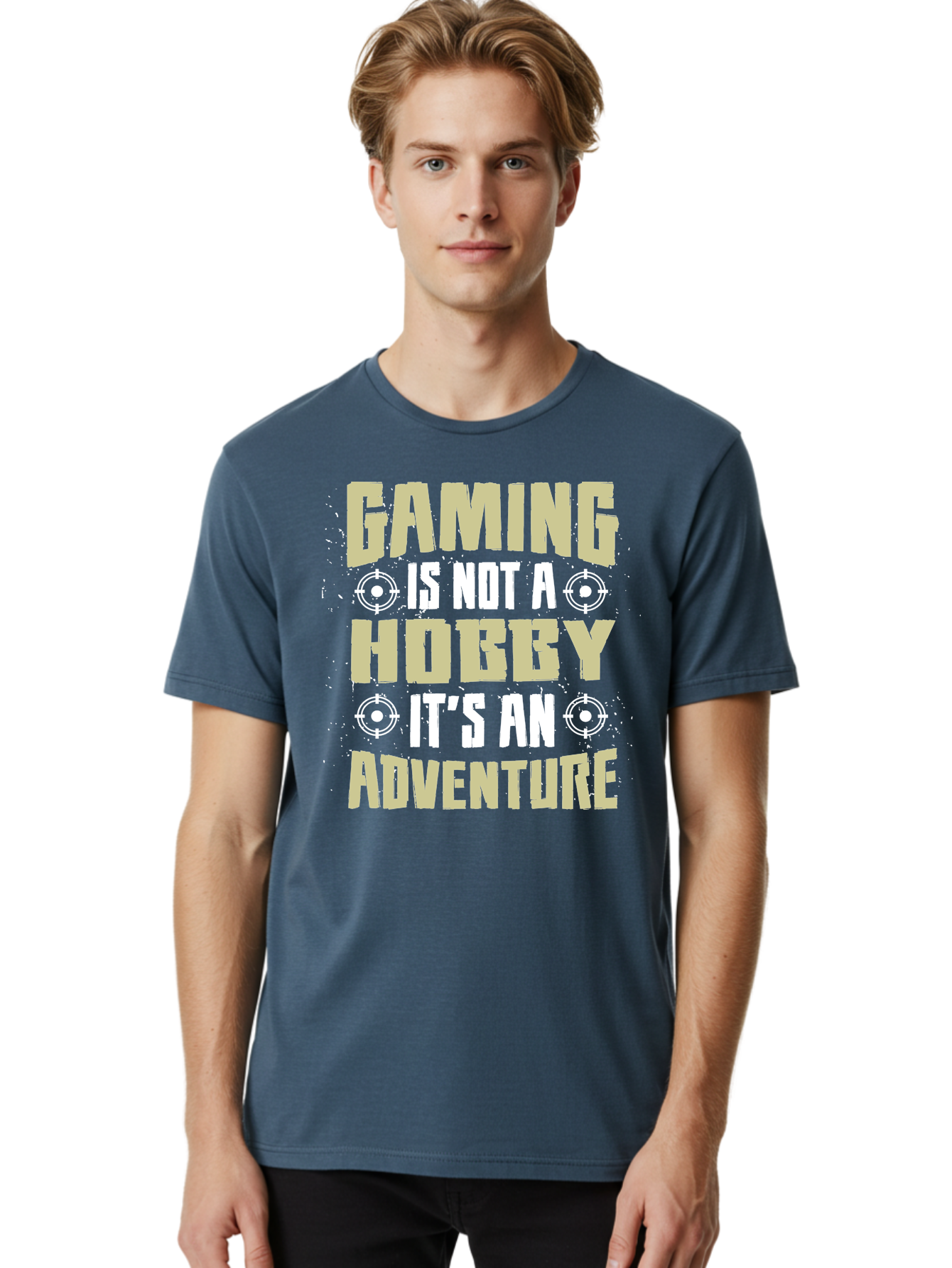 Gaming-Is-Not-A-Hobby Men'S Graphic Tee, 100% Cotton, Comfortable Casual Summer Wear, Machine Washable, Gaming Adventure, Video Games, Gaming Culture, Gamer Lifestyle, Fun Activities, Recreational Gaming, Entertainment, Gaming Community, - Aaa640