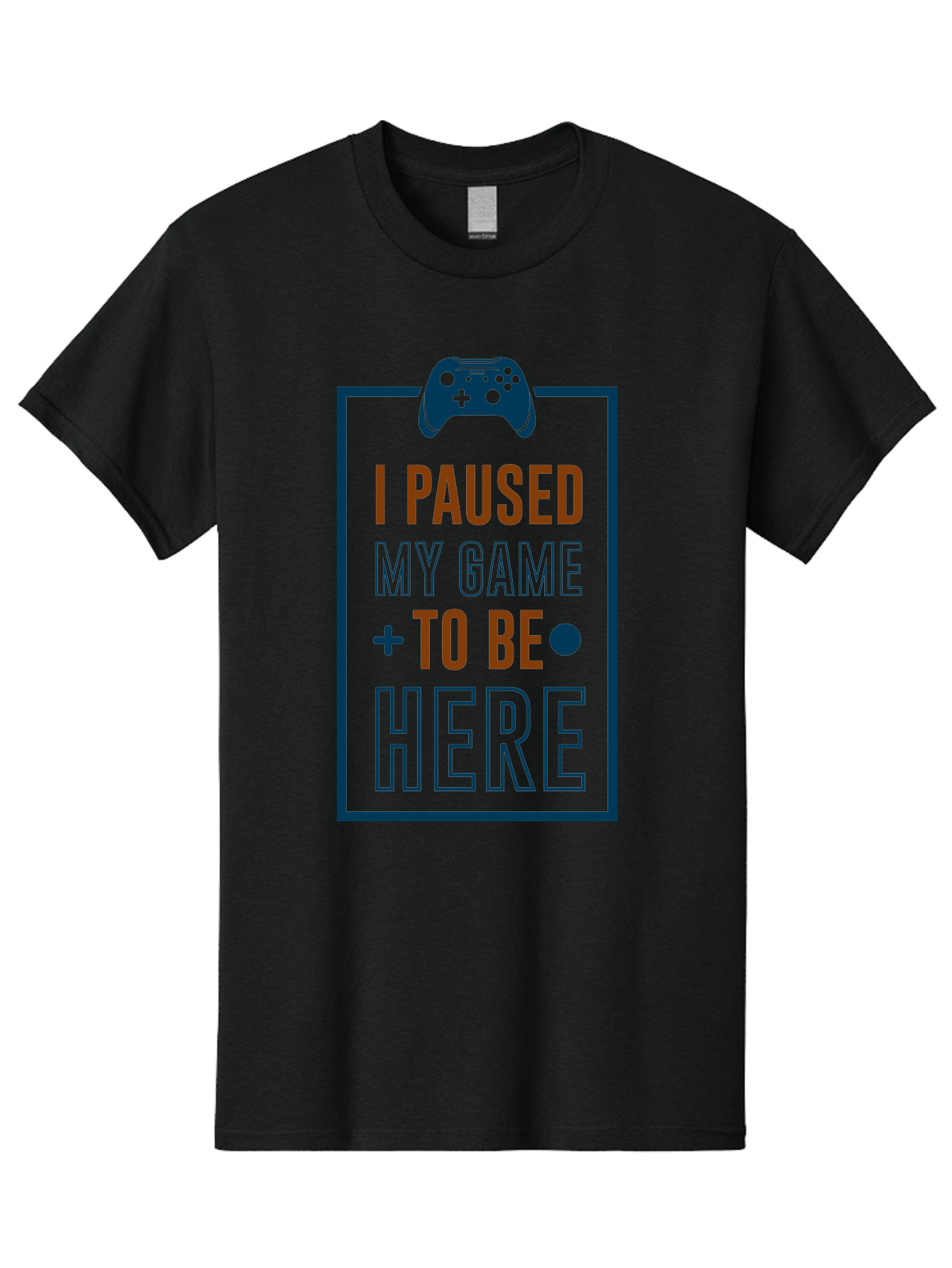 I-Paused-My-Game Men'S Graphic Tee, 100% Cotton, Comfortable Casual Summer Wear, Machine Washable, Gaming Quote, Paused Game, Funny Saying, Gamer Humor, Video Game Quote, Humorous Quote - Aaa648