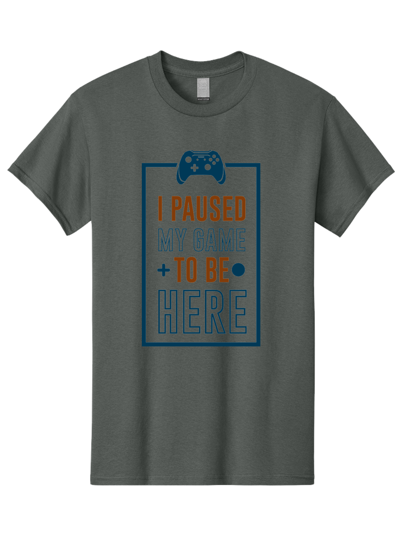 I-Paused-My-Game Men'S Graphic Tee, 100% Cotton, Comfortable Casual Summer Wear, Machine Washable, Gaming Quote, Paused Game, Funny Saying, Gamer Humor, Video Game Quote, Humorous Quote - Aaa648