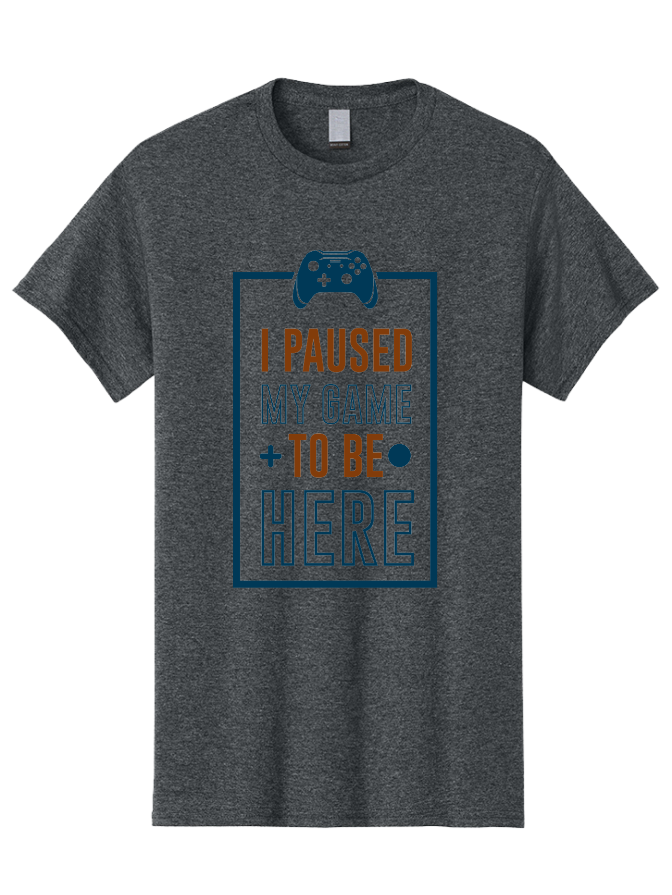 I-Paused-My-Game Men'S Graphic Tee, 100% Cotton, Comfortable Casual Summer Wear, Machine Washable, Gaming Quote, Paused Game, Funny Saying, Gamer Humor, Video Game Quote, Humorous Quote - Aaa648