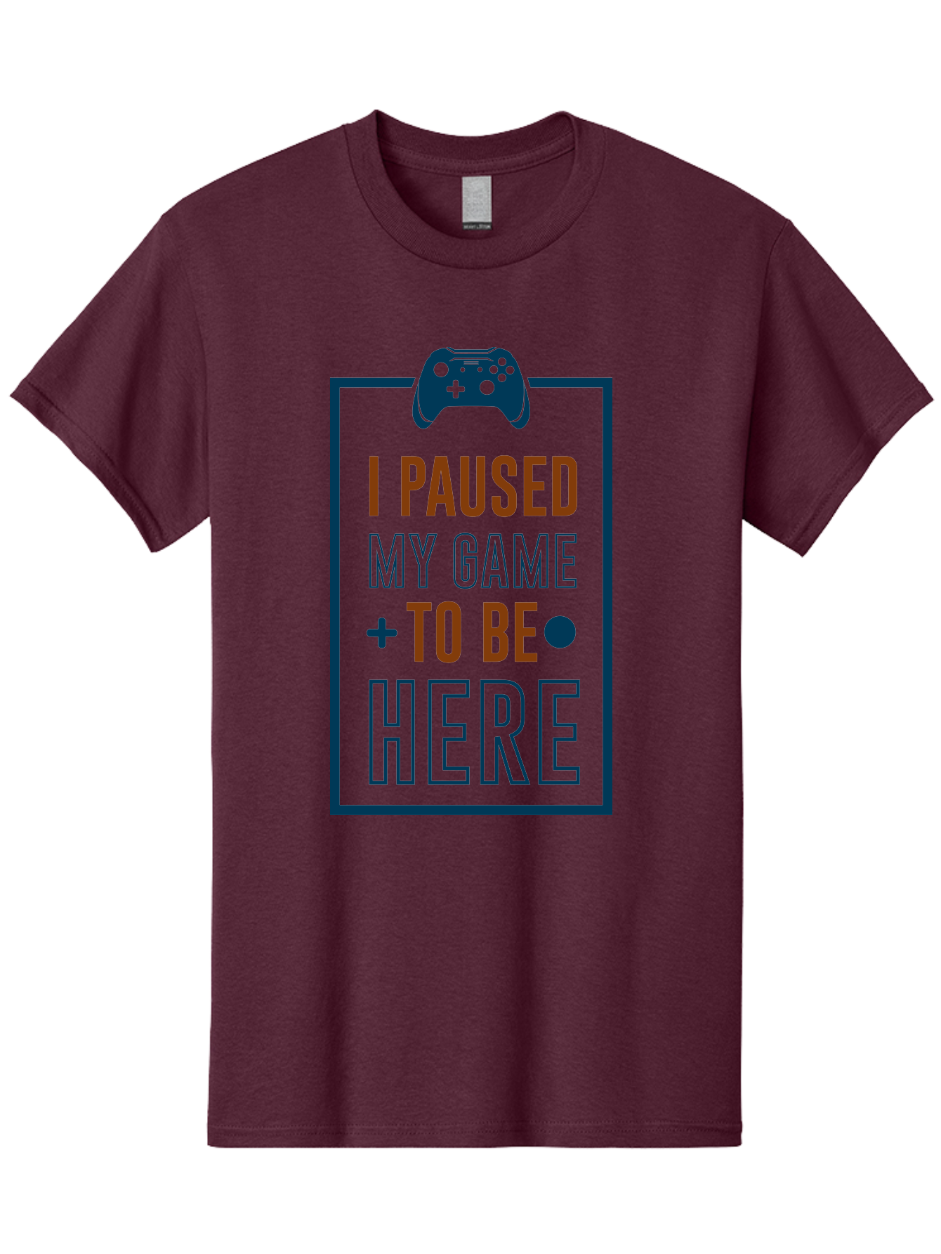 I-Paused-My-Game Men'S Graphic Tee, 100% Cotton, Comfortable Casual Summer Wear, Machine Washable, Gaming Quote, Paused Game, Funny Saying, Gamer Humor, Video Game Quote, Humorous Quote - Aaa648