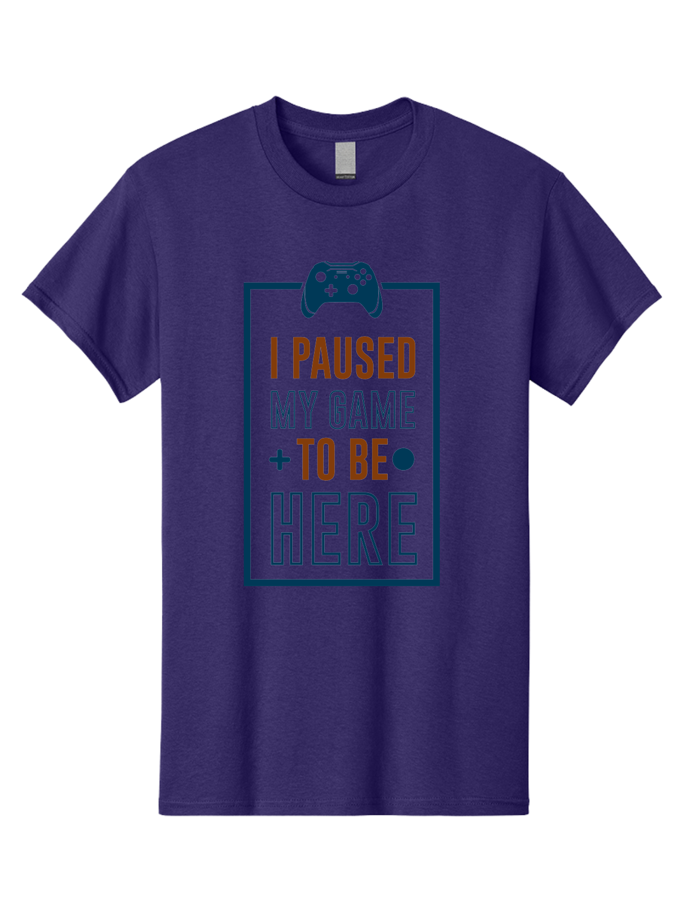I-Paused-My-Game Men'S Graphic Tee, 100% Cotton, Comfortable Casual Summer Wear, Machine Washable, Gaming Quote, Paused Game, Funny Saying, Gamer Humor, Video Game Quote, Humorous Quote - Aaa648