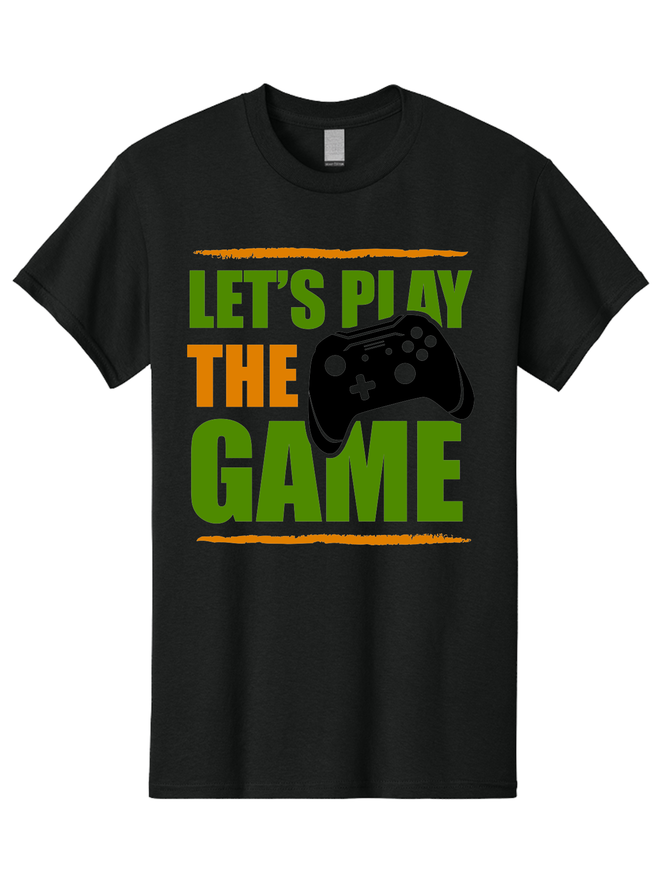 Let-S-Play-Game Men'S Graphic Tee, 100% Cotton, Comfortable Casual Summer Wear, Machine Washable, Game Controller, Playful Vibe, Gaming Inspiration, Let'S Play, Fun Gaming, Video Game, Gaming Culture, Gaming Community, Game On - Aaa653