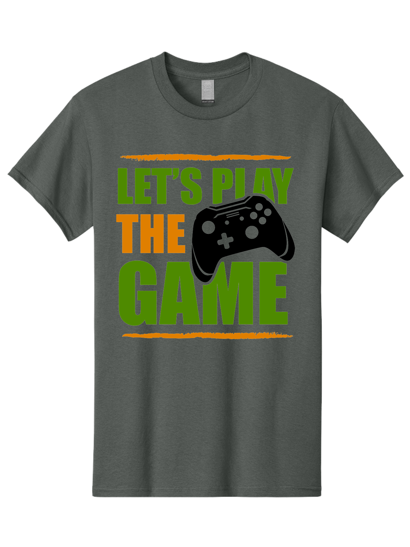 Let-S-Play-Game Men'S Graphic Tee, 100% Cotton, Comfortable Casual Summer Wear, Machine Washable, Game Controller, Playful Vibe, Gaming Inspiration, Let'S Play, Fun Gaming, Video Game, Gaming Culture, Gaming Community, Game On - Aaa653