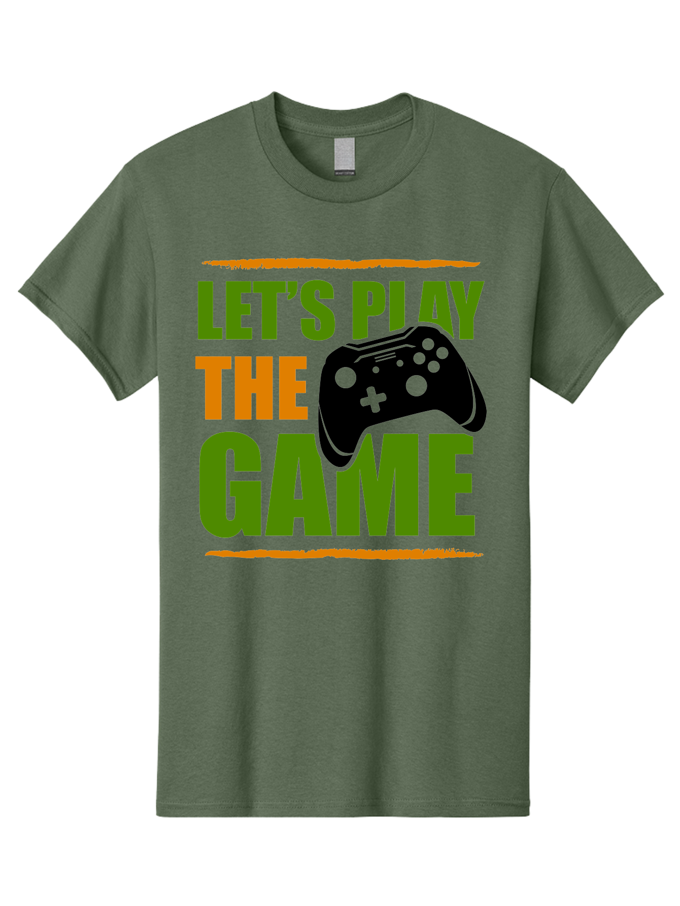 Let-S-Play-Game Men'S Graphic Tee, 100% Cotton, Comfortable Casual Summer Wear, Machine Washable, Game Controller, Playful Vibe, Gaming Inspiration, Let'S Play, Fun Gaming, Video Game, Gaming Culture, Gaming Community, Game On - Aaa653