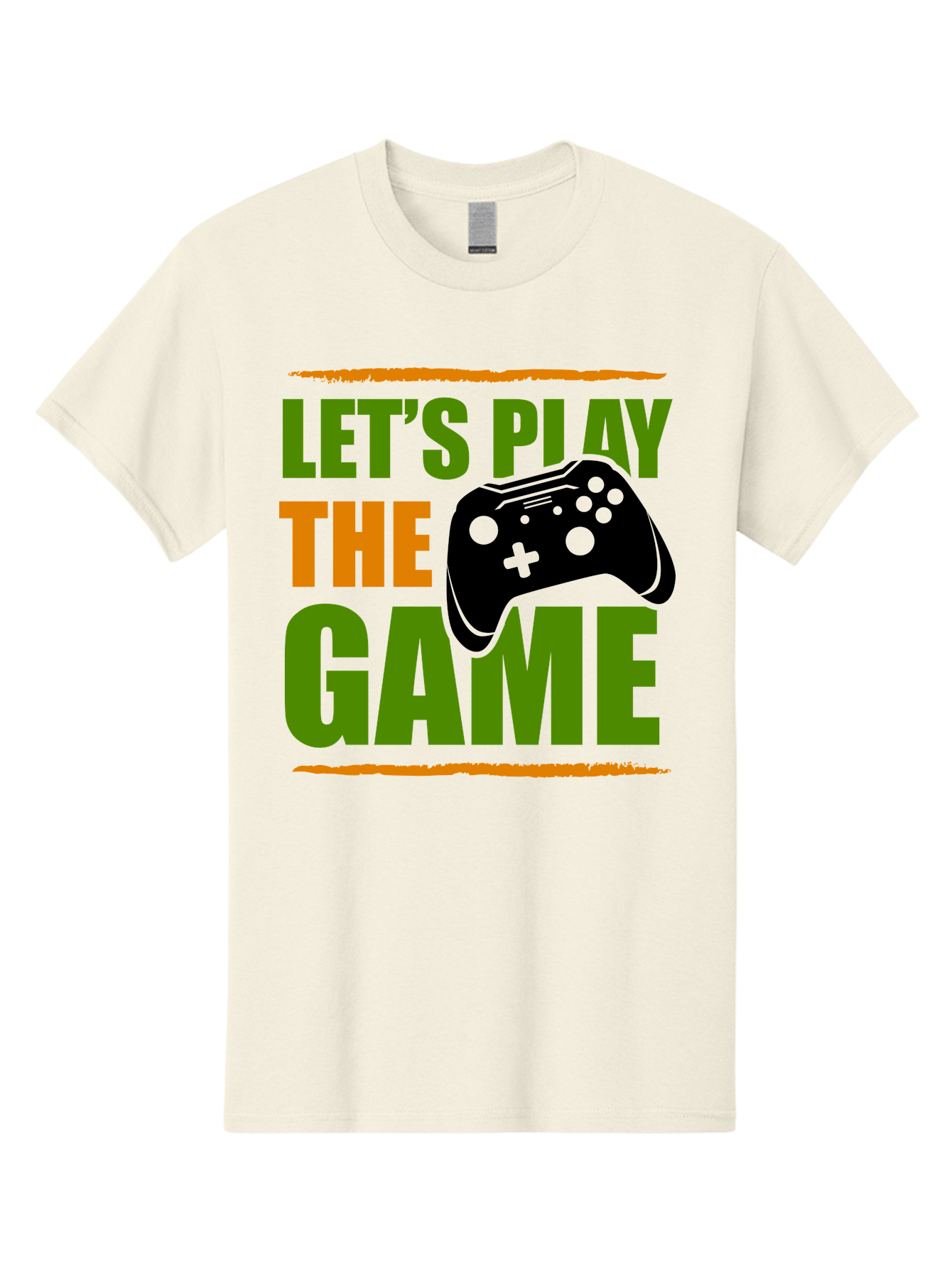 Let-S-Play-Game Men'S Graphic Tee, 100% Cotton, Comfortable Casual Summer Wear, Machine Washable, Game Controller, Playful Vibe, Gaming Inspiration, Let'S Play, Fun Gaming, Video Game, Gaming Culture, Gaming Community, Game On - Aaa653