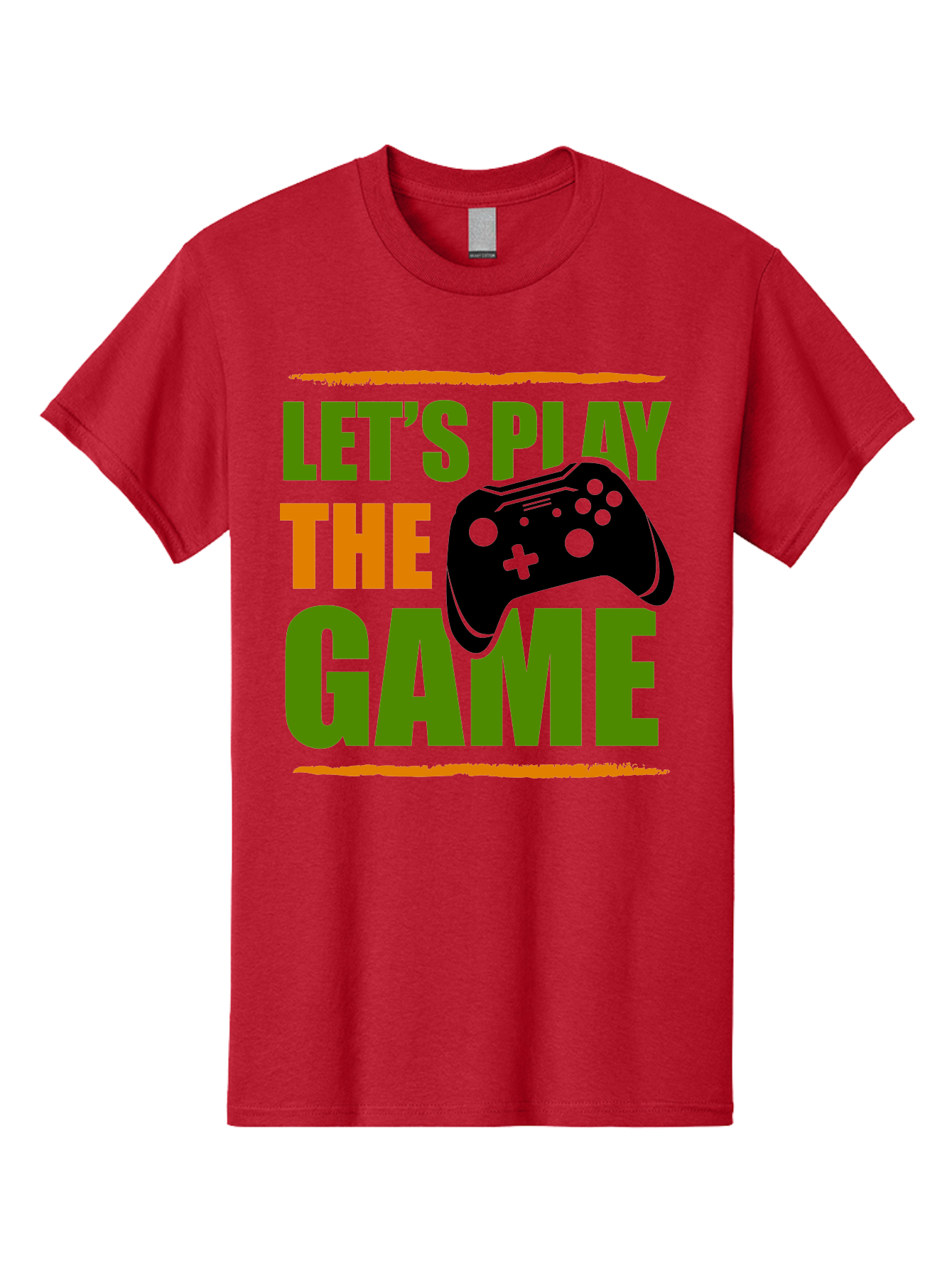 Let-S-Play-Game Men'S Graphic Tee, 100% Cotton, Comfortable Casual Summer Wear, Machine Washable, Game Controller, Playful Vibe, Gaming Inspiration, Let'S Play, Fun Gaming, Video Game, Gaming Culture, Gaming Community, Game On - Aaa653