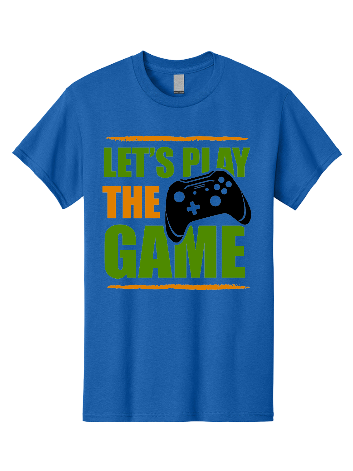 Let-S-Play-Game Men'S Graphic Tee, 100% Cotton, Comfortable Casual Summer Wear, Machine Washable, Game Controller, Playful Vibe, Gaming Inspiration, Let'S Play, Fun Gaming, Video Game, Gaming Culture, Gaming Community, Game On - Aaa653
