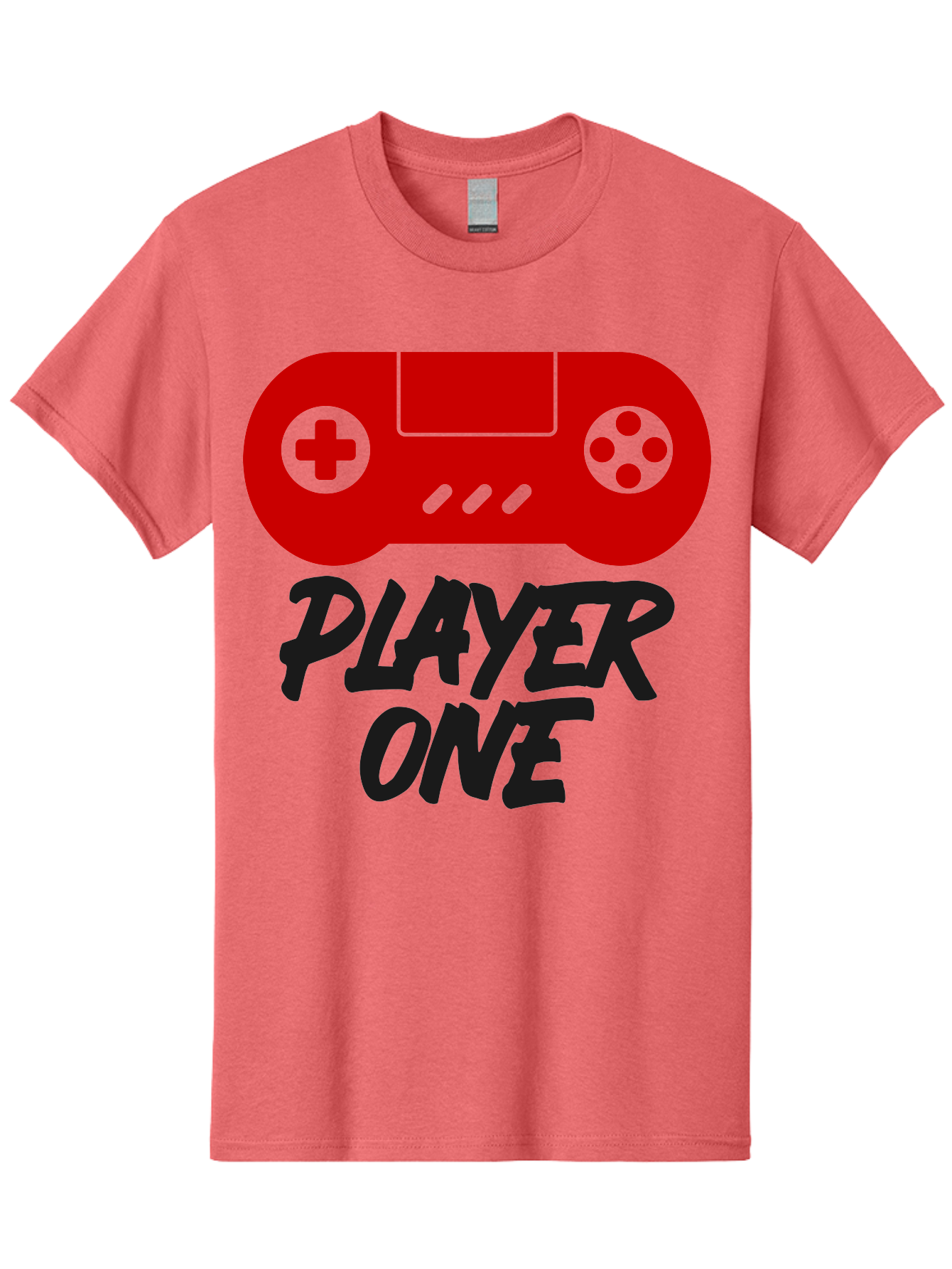 Player-One Men'S Graphic Tee, 100% Cotton, Comfortable Casual Summer Wear, Machine Washable, Retro Video Game, Vintage Gaming, Player One, Classic Console, Gaming Nostalgia, Pixel Art, Retro Aesthetic, Graphic Design - Aaa657