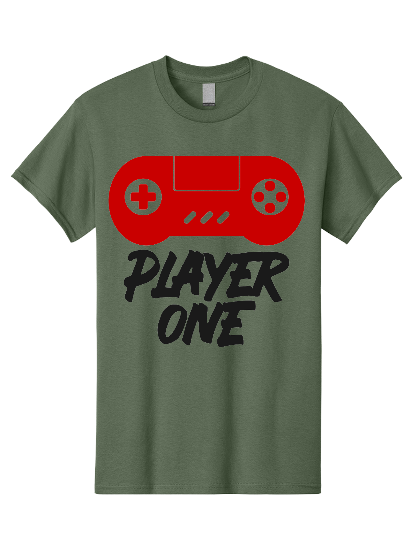 Player-One Men'S Graphic Tee, 100% Cotton, Comfortable Casual Summer Wear, Machine Washable, Retro Video Game, Vintage Gaming, Player One, Classic Console, Gaming Nostalgia, Pixel Art, Retro Aesthetic, Graphic Design - Aaa657
