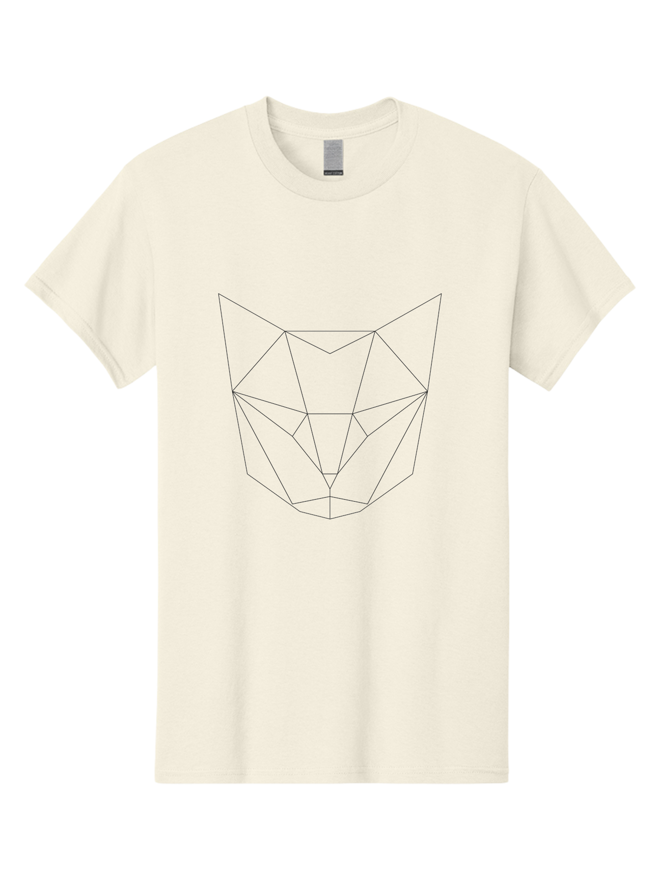 geometric wolf head, low poly art, minimalist design, black lines, polygonal shape, modern digital art, abstract animal illustration, futuristic style