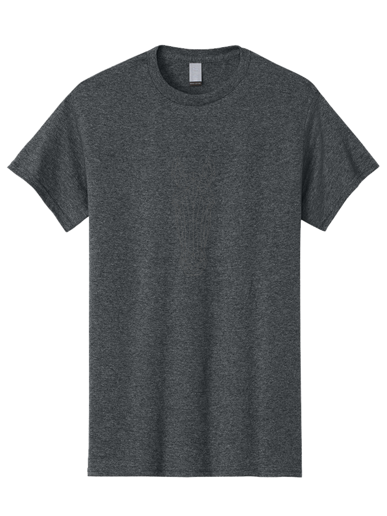 Geometric-Horse-Head-1 Men'S Graphic Tee, 100% Cotton, Comfortable Casual Summer Wear, Machine Washable, Geometric Horse Head, Abstract Art, Modern Design, Minimalist Style, Wireframe Illustration, Animal Portrait, Digital Graphics, - Aaa702