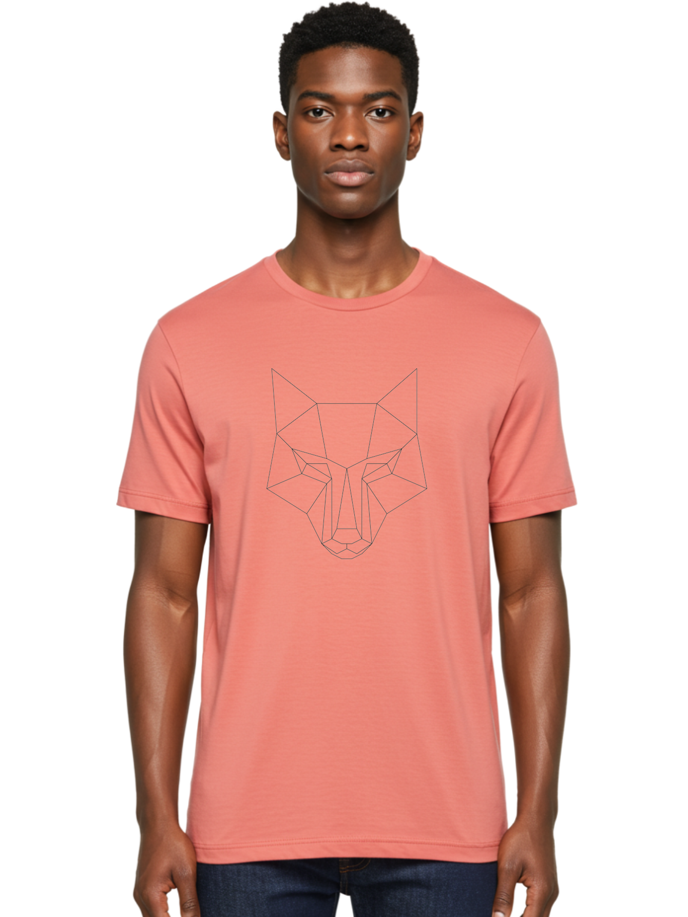 geometric art, wolf face, low poly, modern design, minimalist style, black lines, abstract animal, wildlife inspiration, futuristic graphics, digital illustration