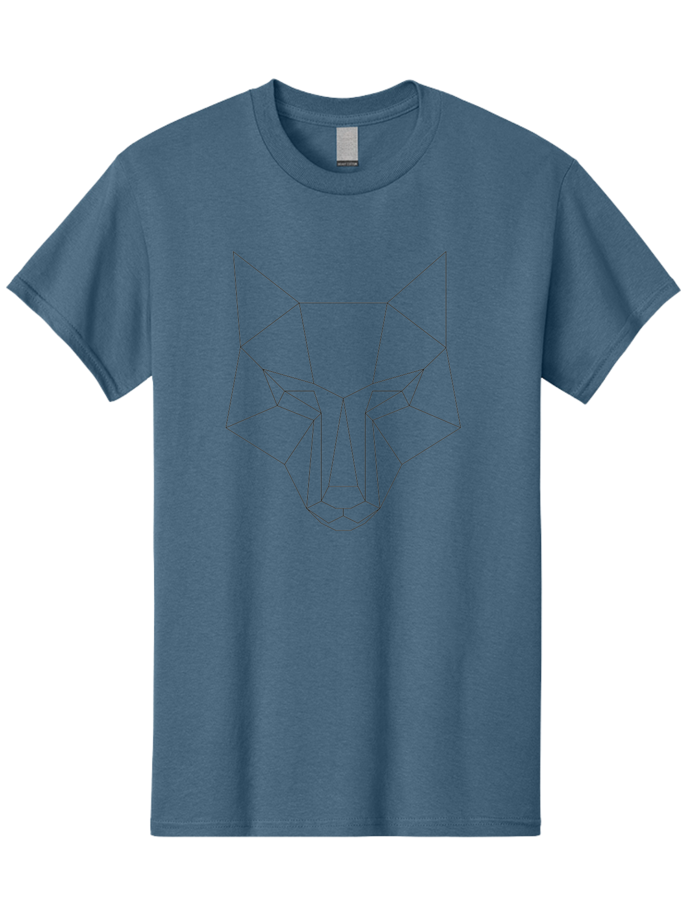 geometric art, wolf face, low poly, modern design, minimalist style, black lines, abstract animal, wildlife inspiration, futuristic graphics, digital illustration